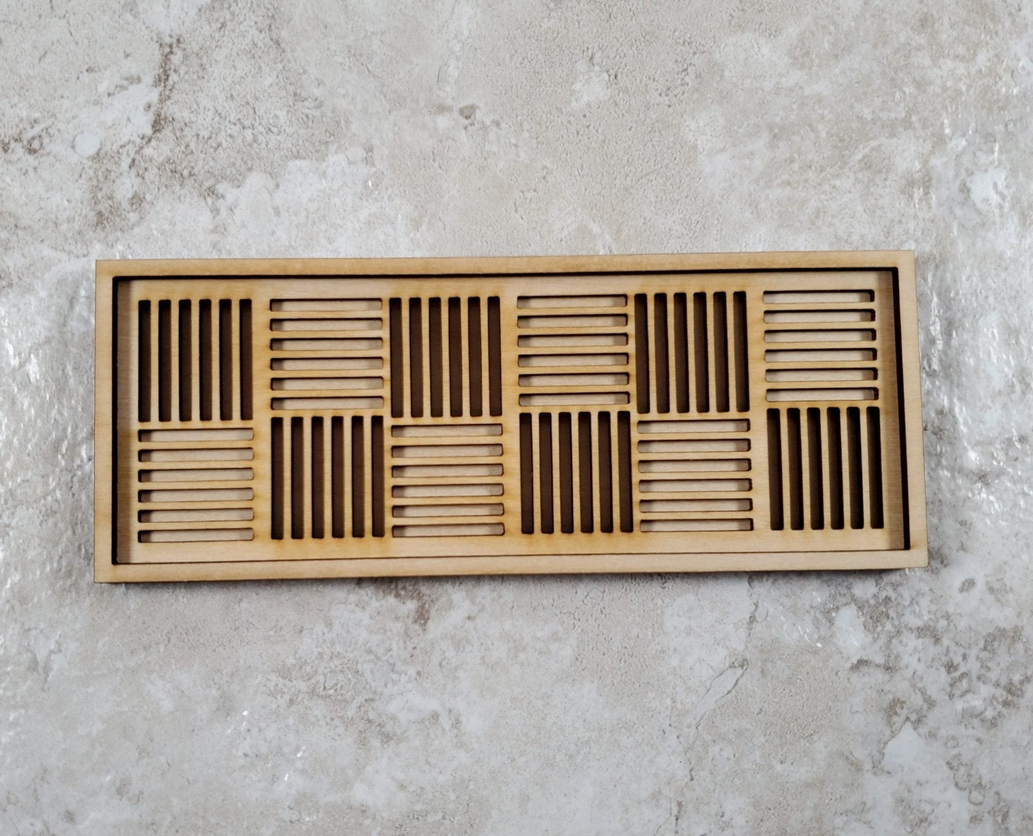 Dollhouse Wall Art Kit DIY Modern Style Wall Panel Wood 1:12 Scale Miniature - Image 3