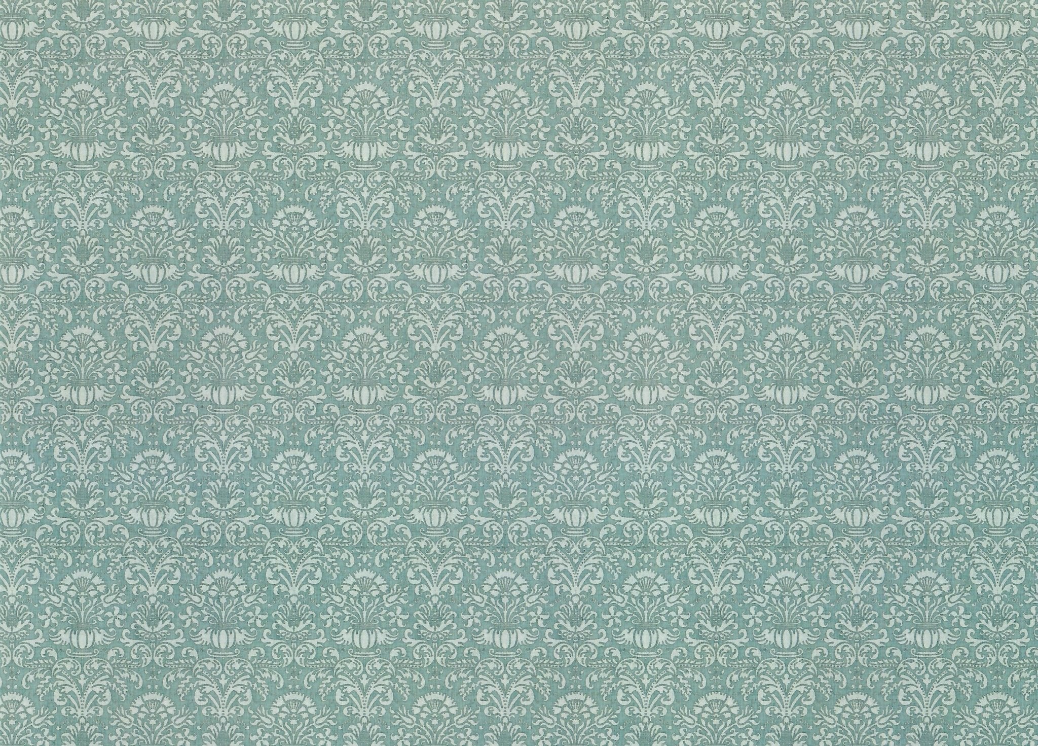 Dollhouse Wallpaper Damask Blue Gray Victorian 1:12 Scale Itsy Bitsy Miniatures