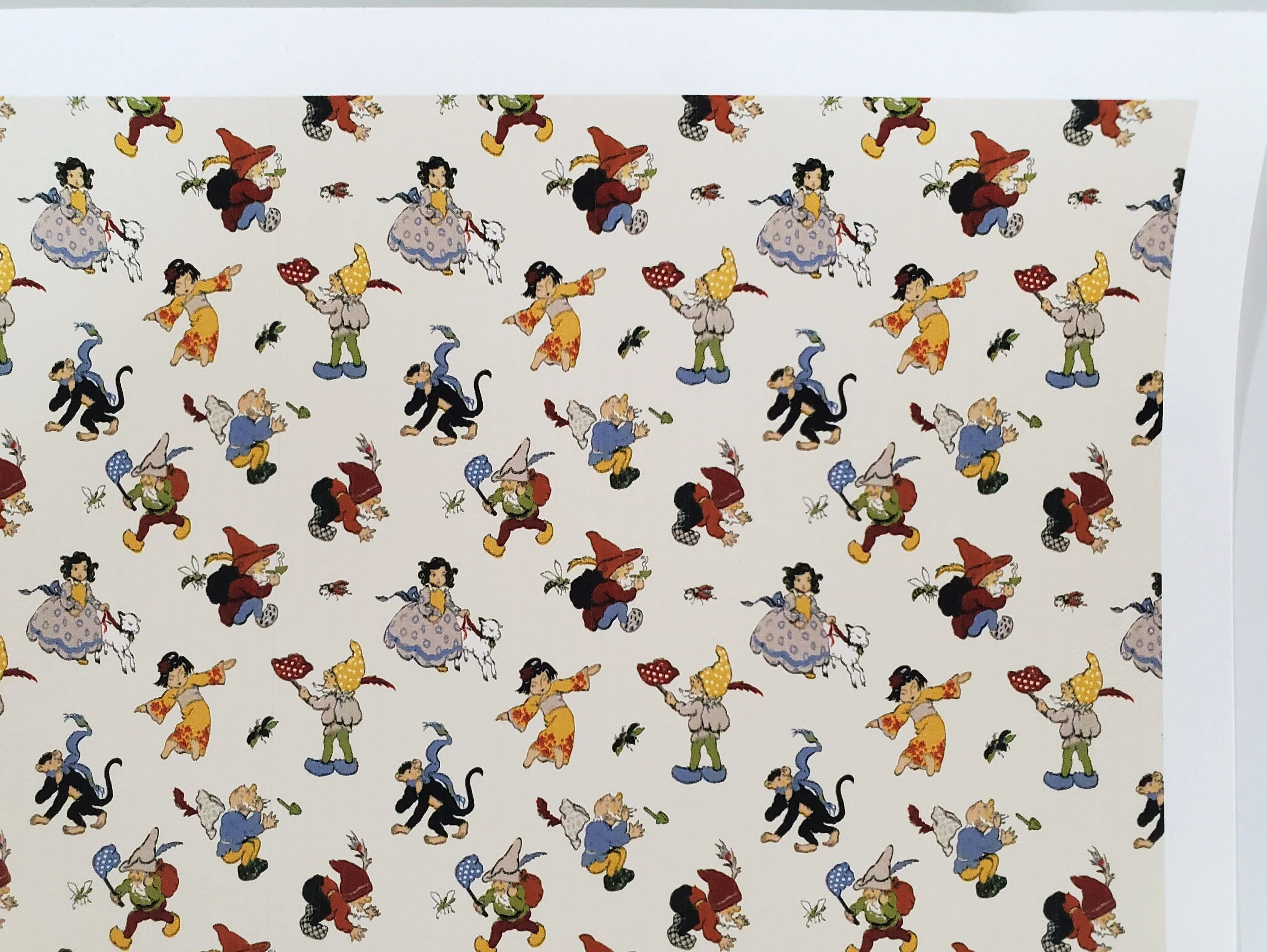 Dollhouse Wallpaper Nursery Room Characters Bradbury & Bradbury 1:12 Scale - Image 3