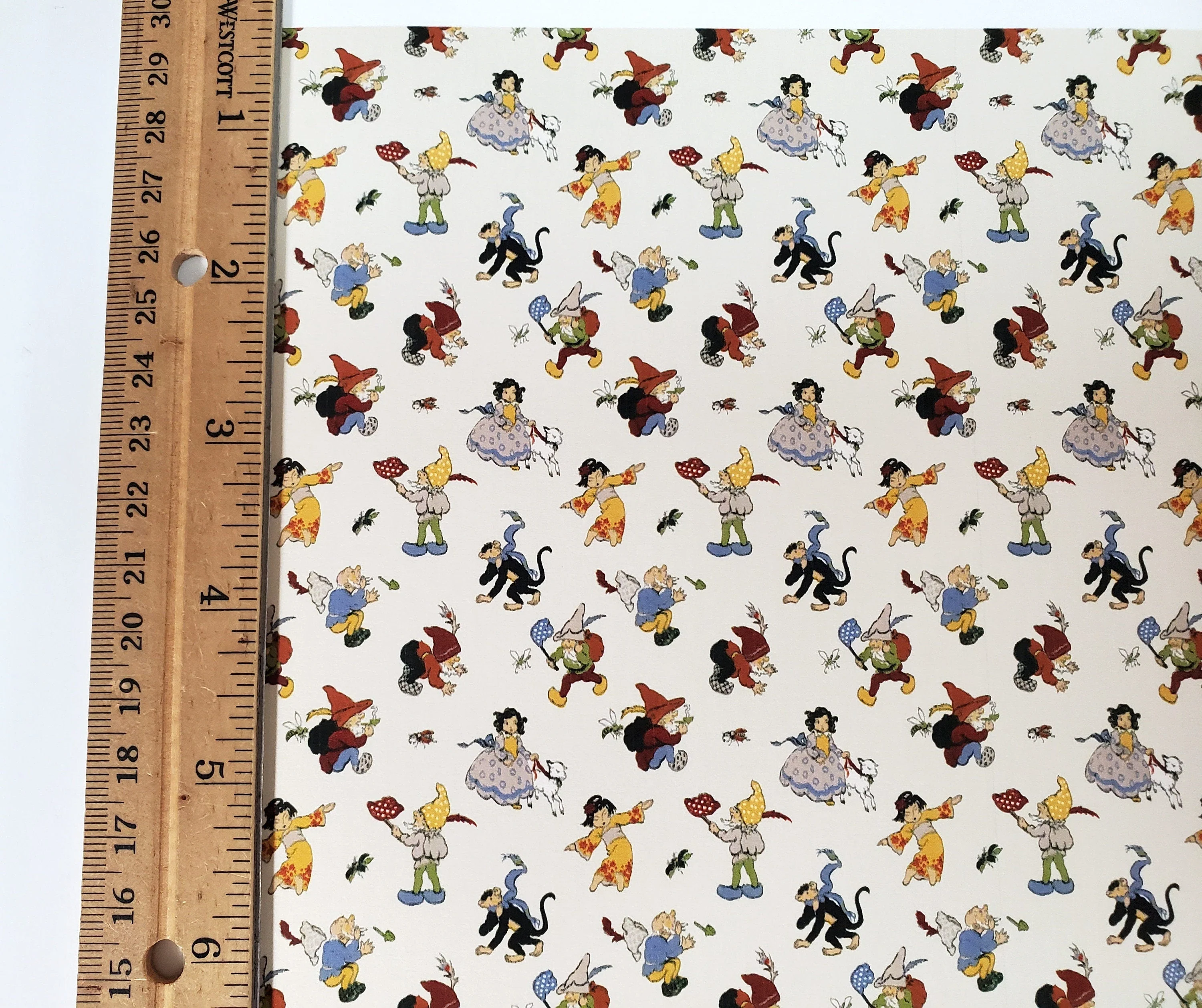Dollhouse Wallpaper Nursery Room Characters Bradbury & Bradbury 1:12 Scale - Image 5