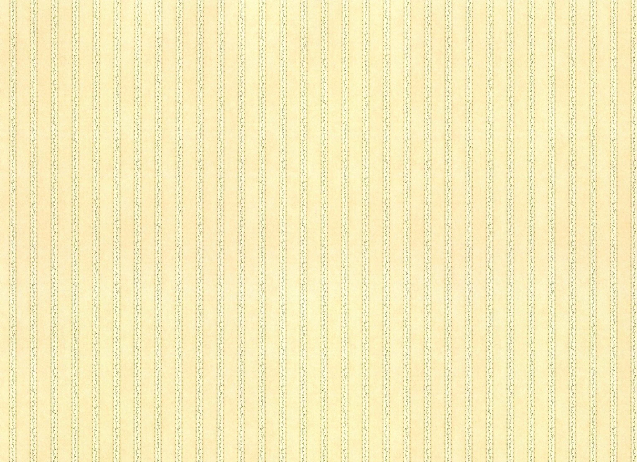 Dollhouse Wallpaper Stripes Green & Beige "Vine Stripe Green" 1:12 Scale Itsy Bitsy