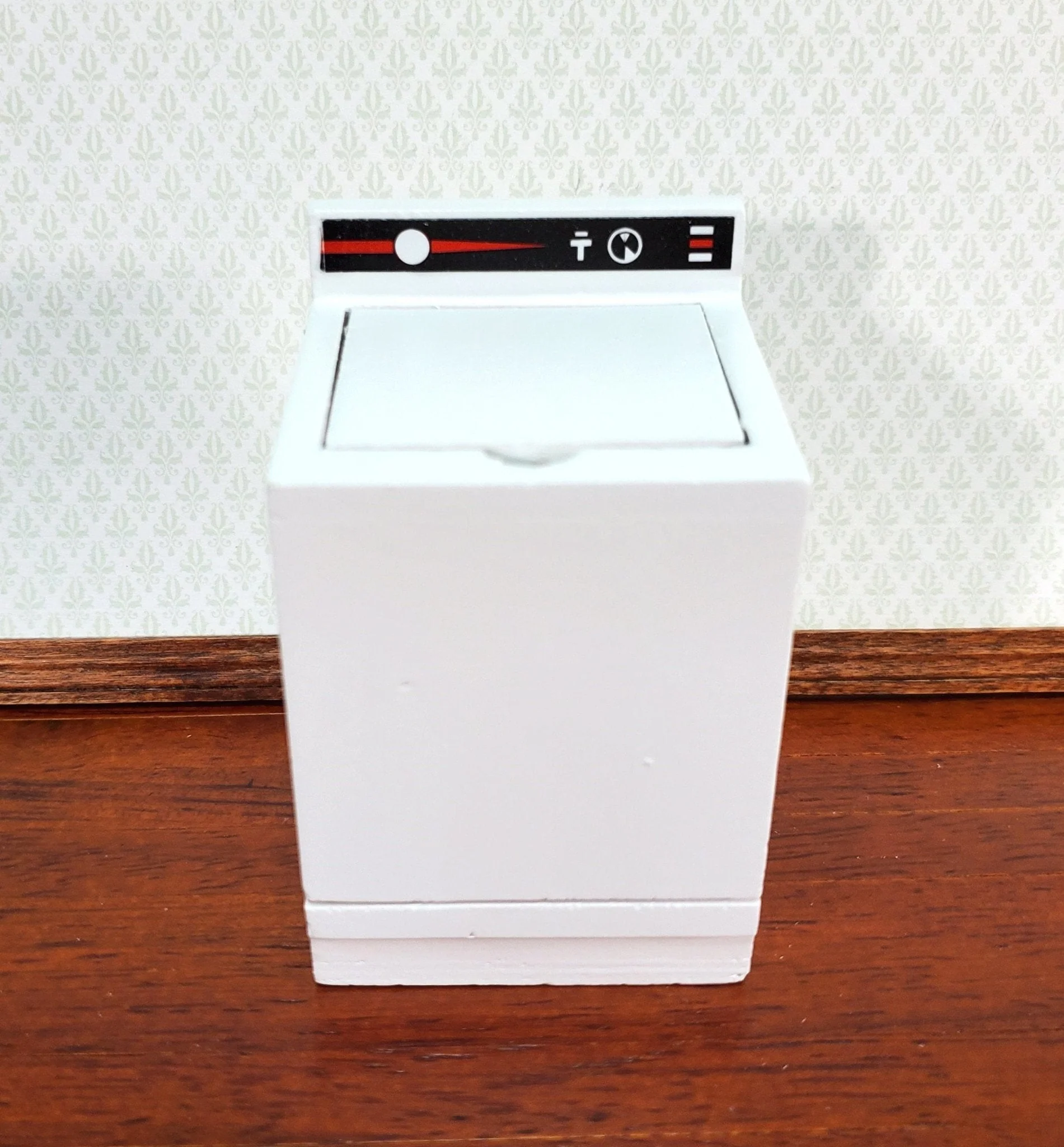 Dollhouse Washing Machine in WHITE Modern Top Load 1:12 Scale Furniture
