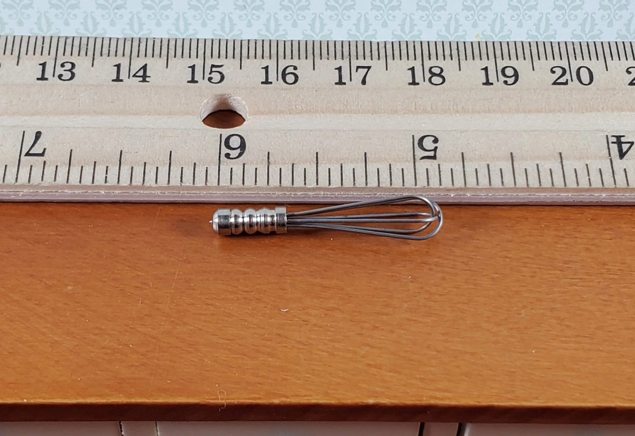 Dollhouse Whisk Metal 1:12 Scale Miniature Kitchen Utensil Decor Accessory - Image 4