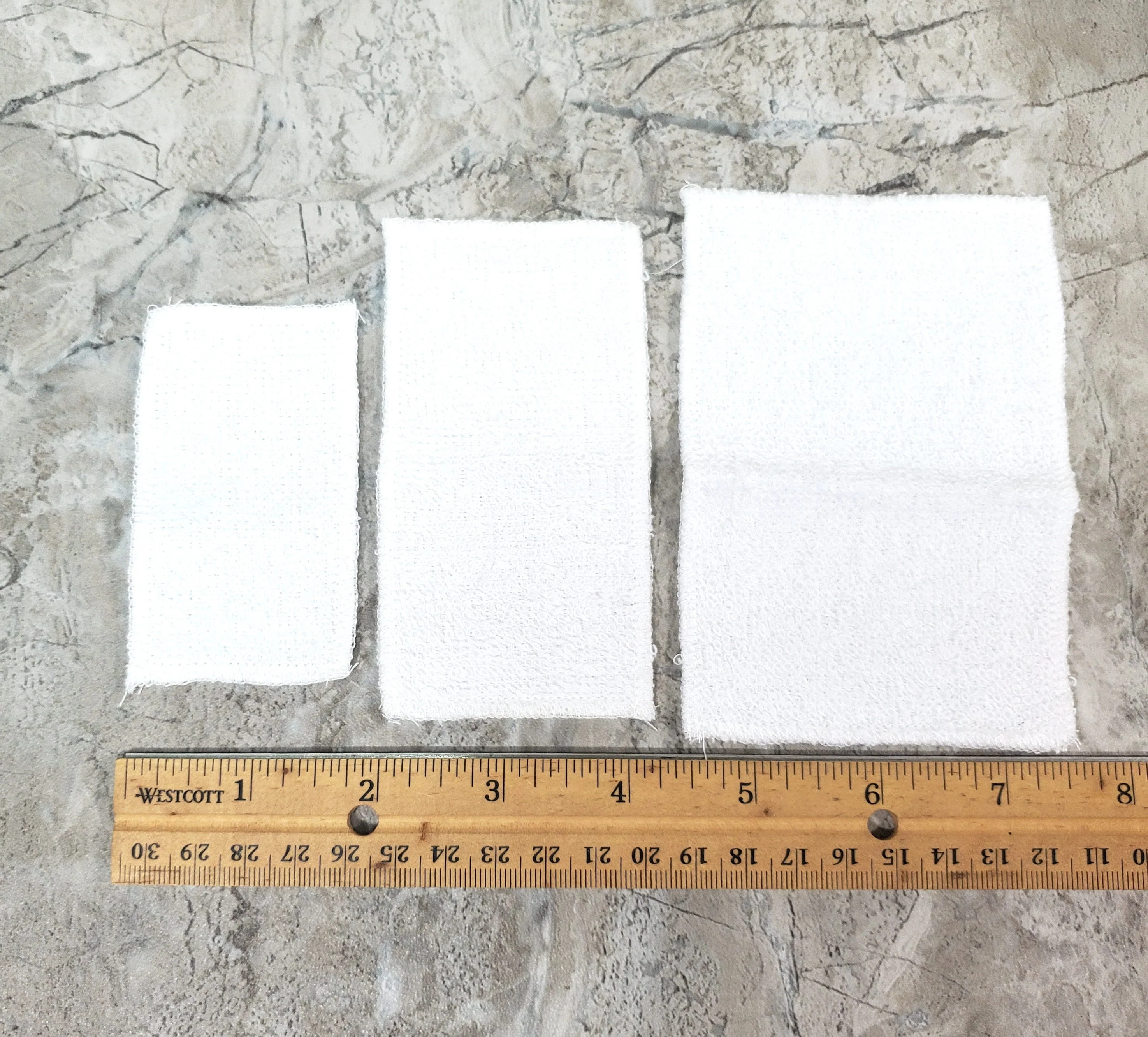 Dollhouse White Towels Set of 3 Bath or Beach 1:12 Scale Miniature Bathroom - Image 3