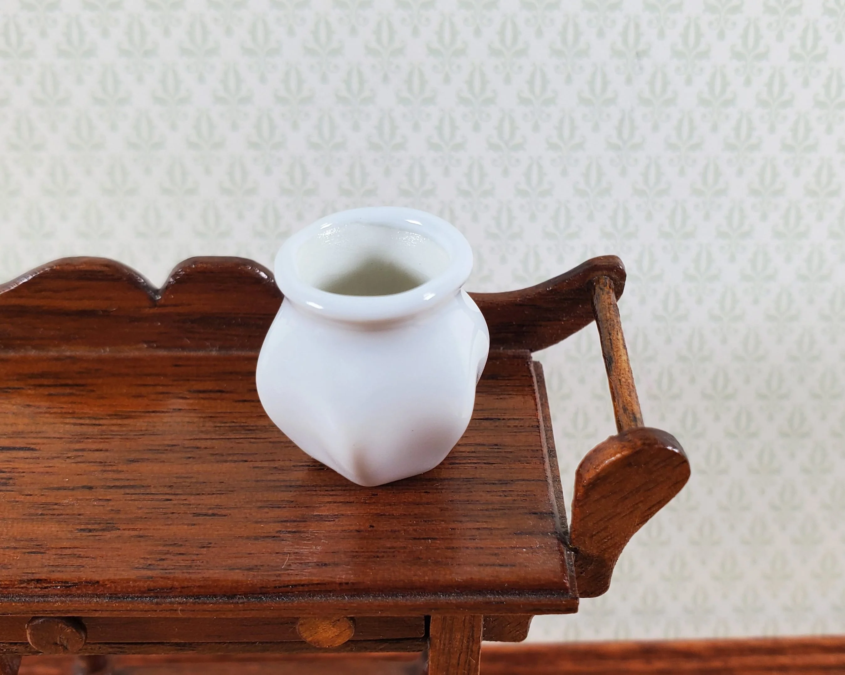 Dollhouse White Vase Ceramic LARGE 1:12 or 1/6 Scale Miniature Scenes - Image 2