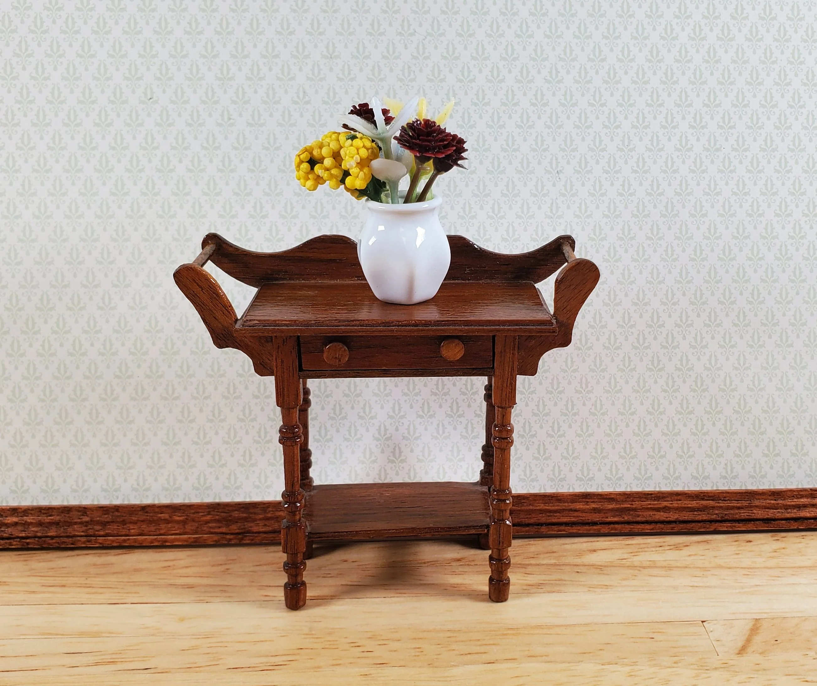 Dollhouse White Vase Ceramic LARGE 1:12 or 1/6 Scale Miniature Scenes - Image 3