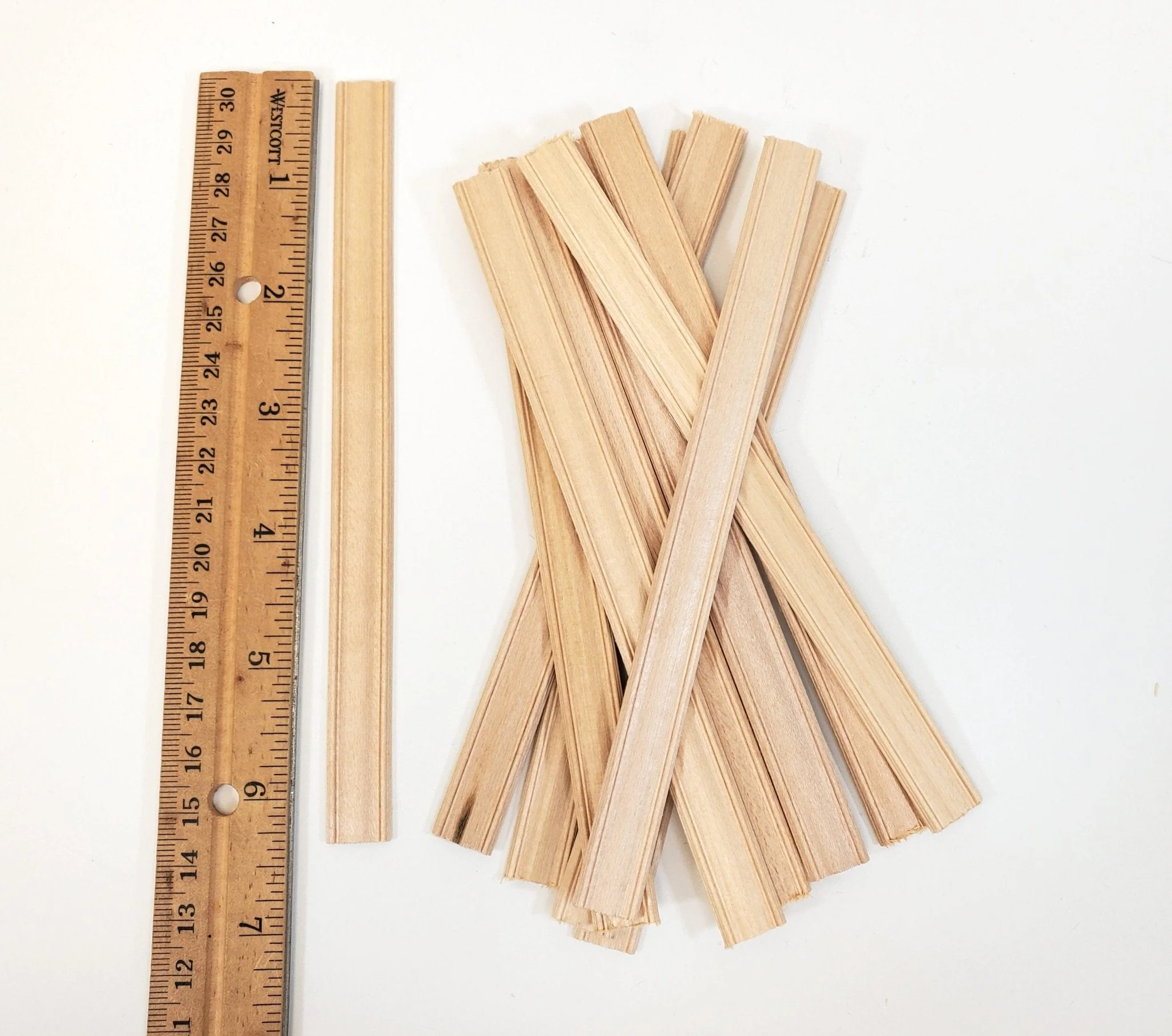 Dollhouse Window Casing 6" Trim x12 Pieces 1/2" Wide Basswood NE941 - Image 2
