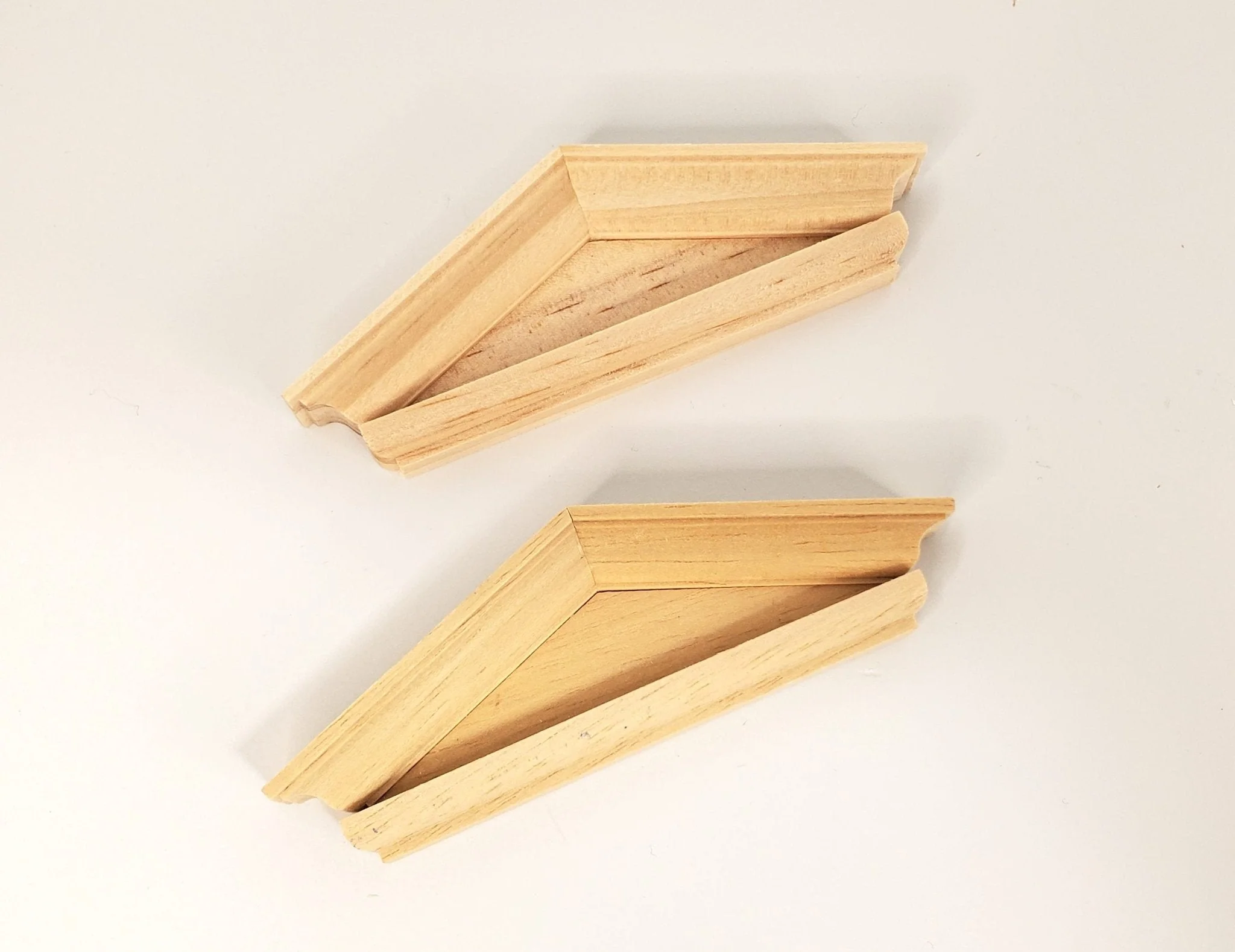 Dollhouse Window Pediment Federal Hooded Style Wood 1:12 Scale Houseworks #7070 - Image 2