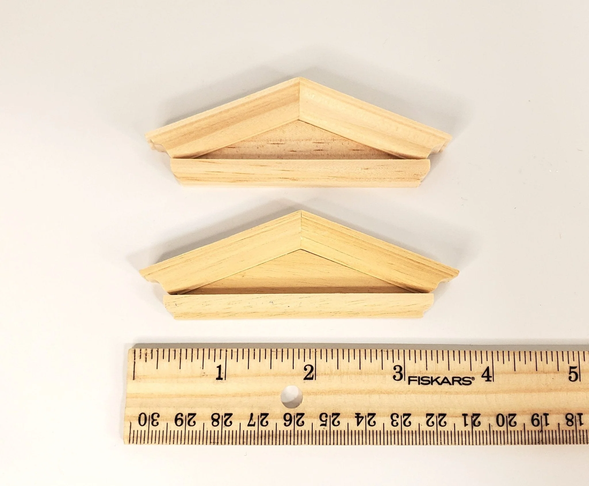 Dollhouse Window Pediment Federal Hooded Style Wood 1:12 Scale Houseworks #7070 - Image 4