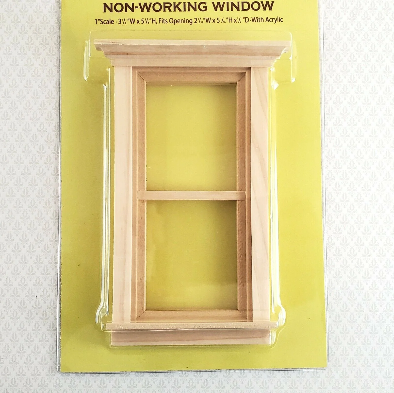 Dollhouse Window Traditional Non Working 1:12 Scale Houseworks 5051 Miniatures - Image 3