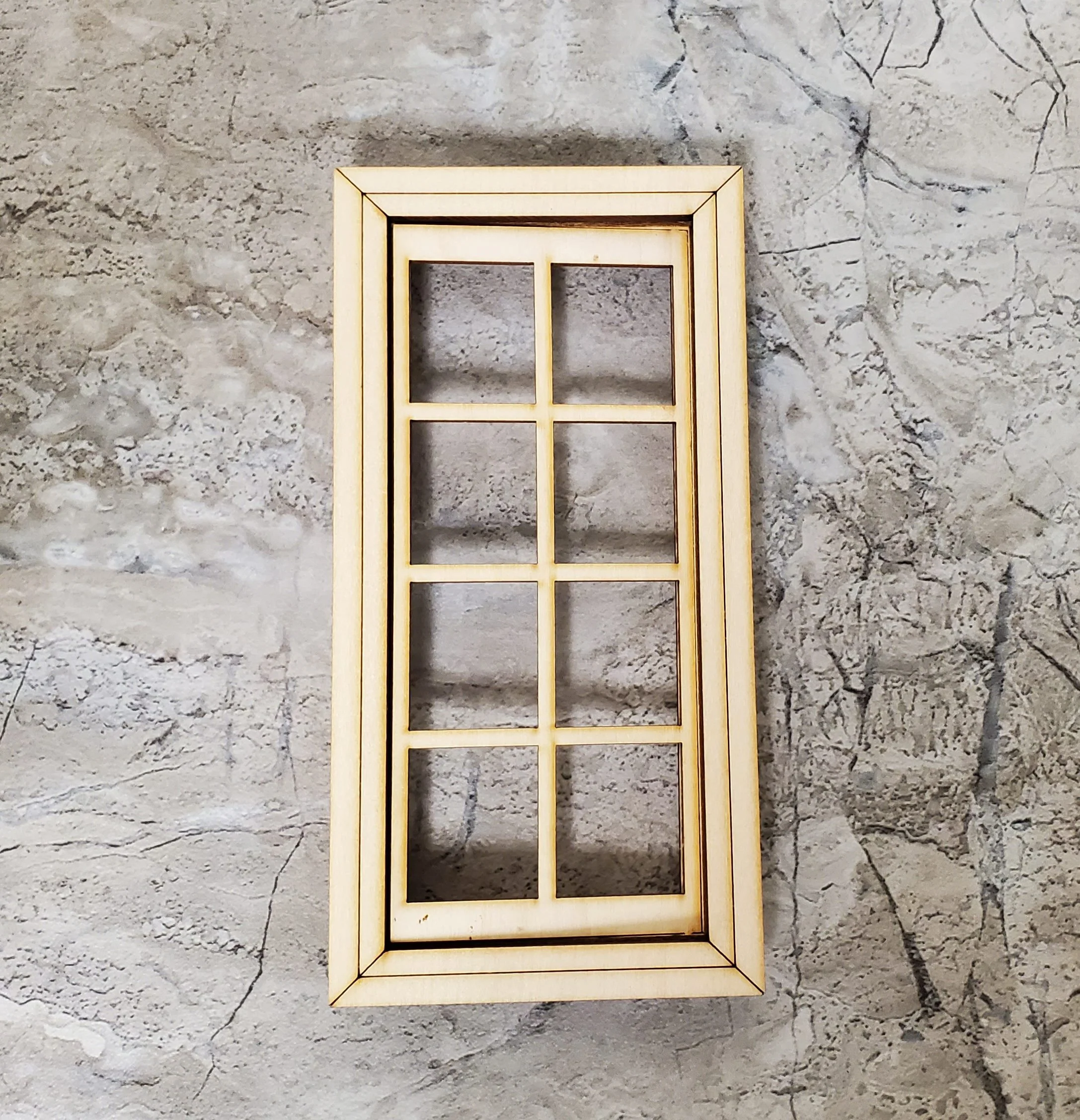 Dollhouse Working Window 8 Pane 1:12 Scale Miniature 404CW by Alessio