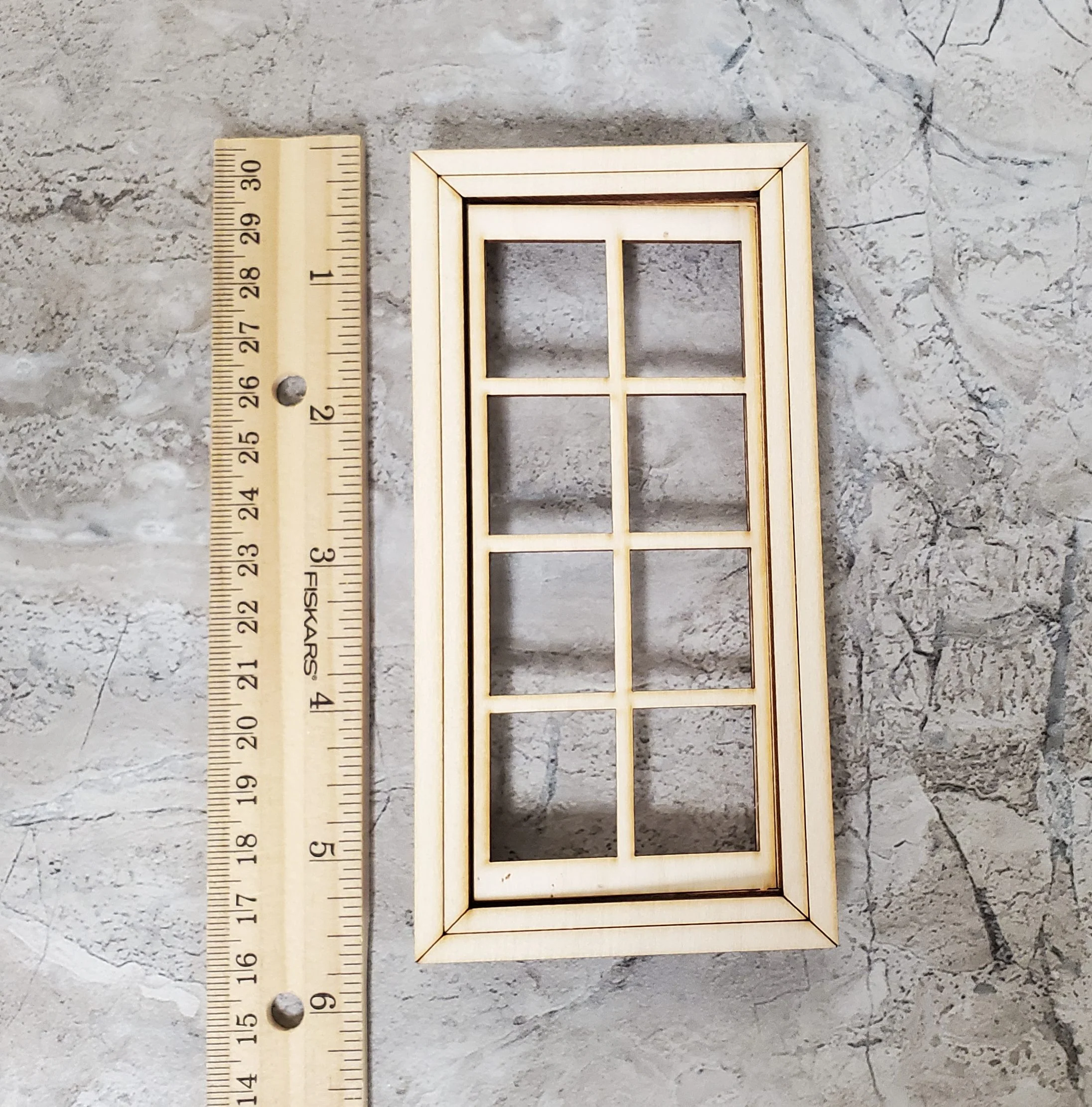 Dollhouse Working Window 8 Pane 1:12 Scale Miniature 404CW by Alessio - Image 3