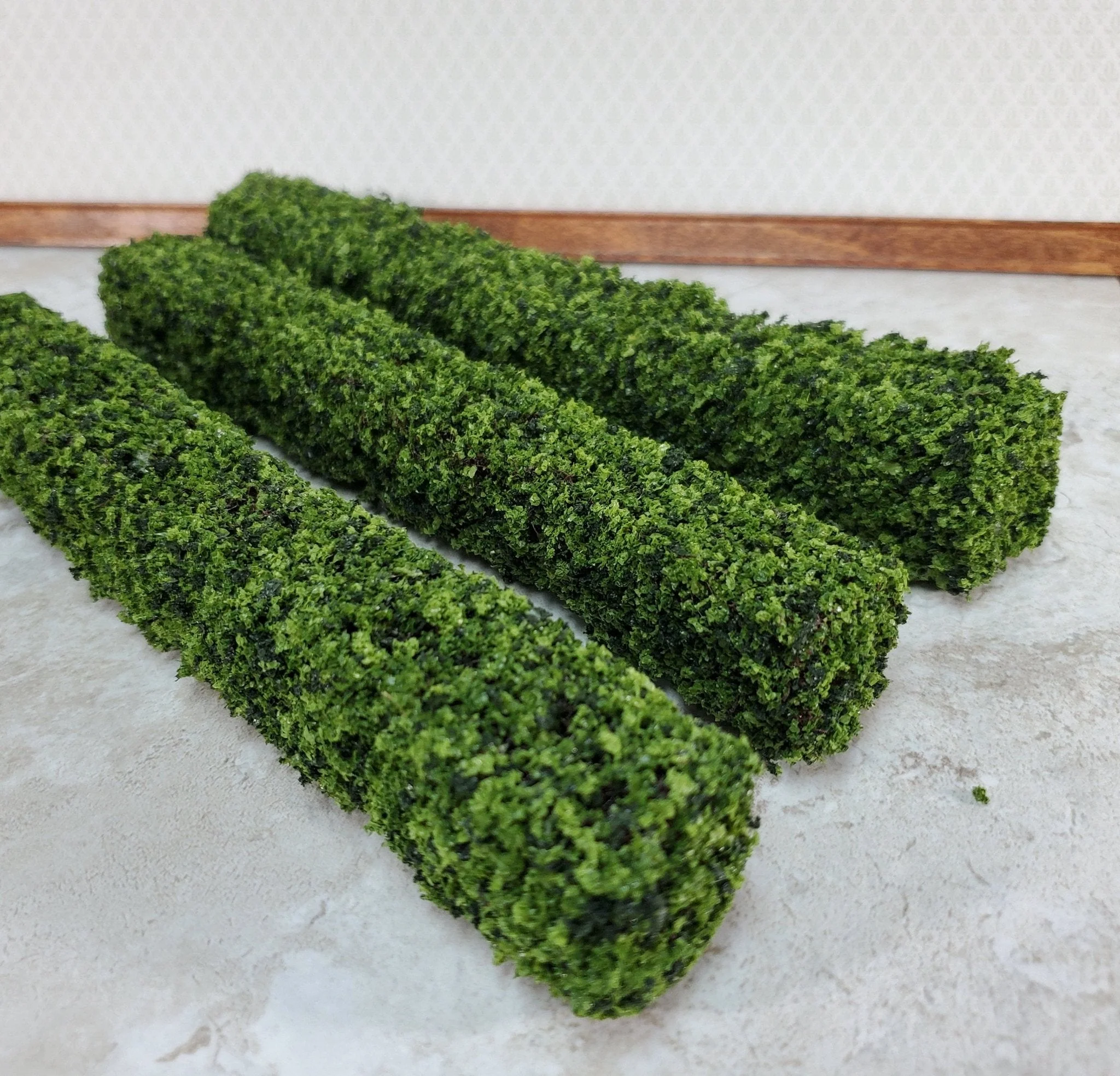 Green Hedge 3 Pieces Small Bendable Model RR Dioramas Dollhouses Scenery - Image 4