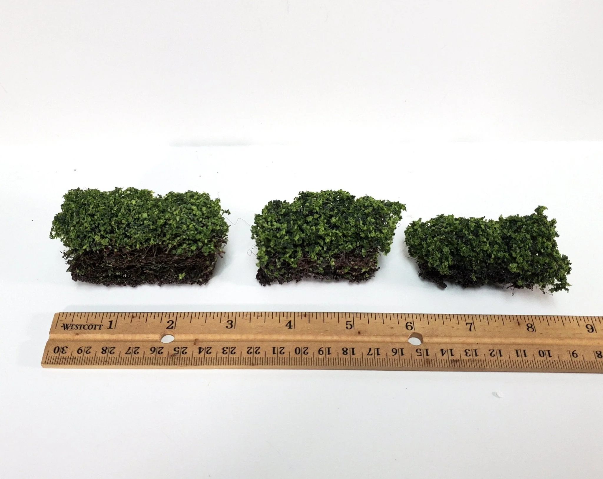 Hedges Bush Green 3 Pieces Small Model RR Dioramas Dollhouses Scenery - Image 3