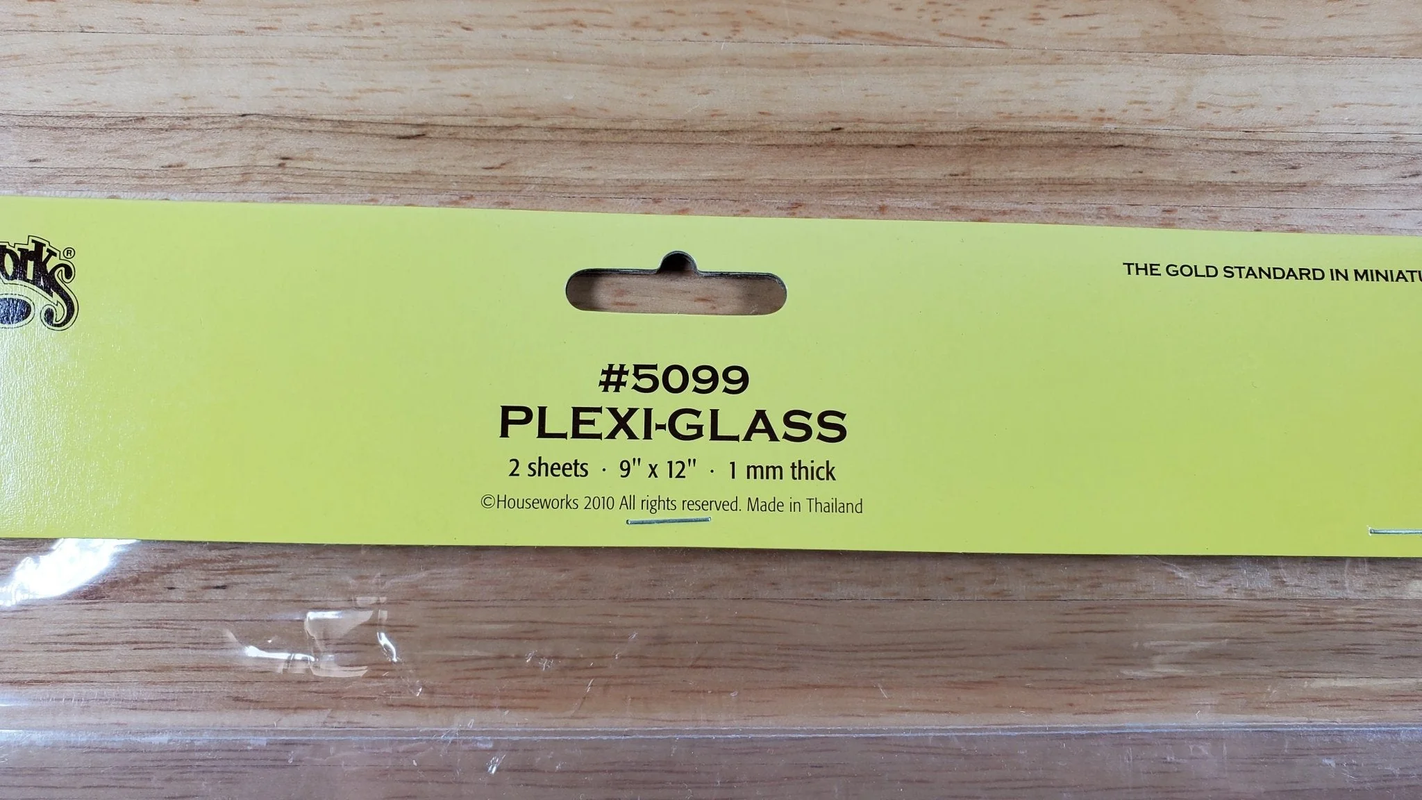 Houseworks Plexi Glass Acrylic Window Replacement Sheets 1 mm Thick Set of 2 - Image 3