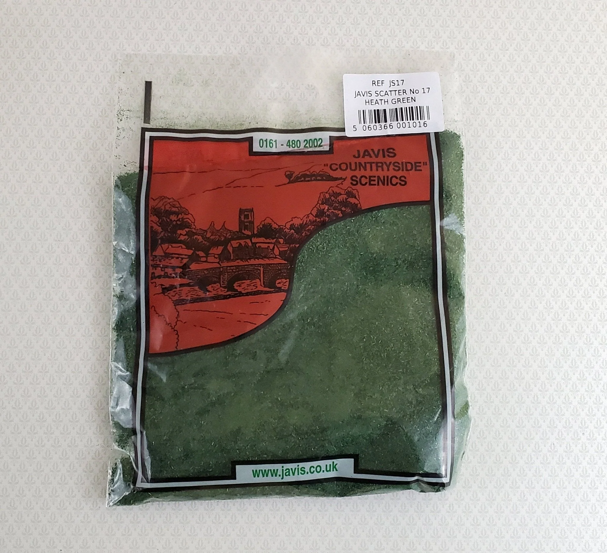 Javis Scatter Heath Dark Green JS17 Fine Turf Grass Model RR Dioramas