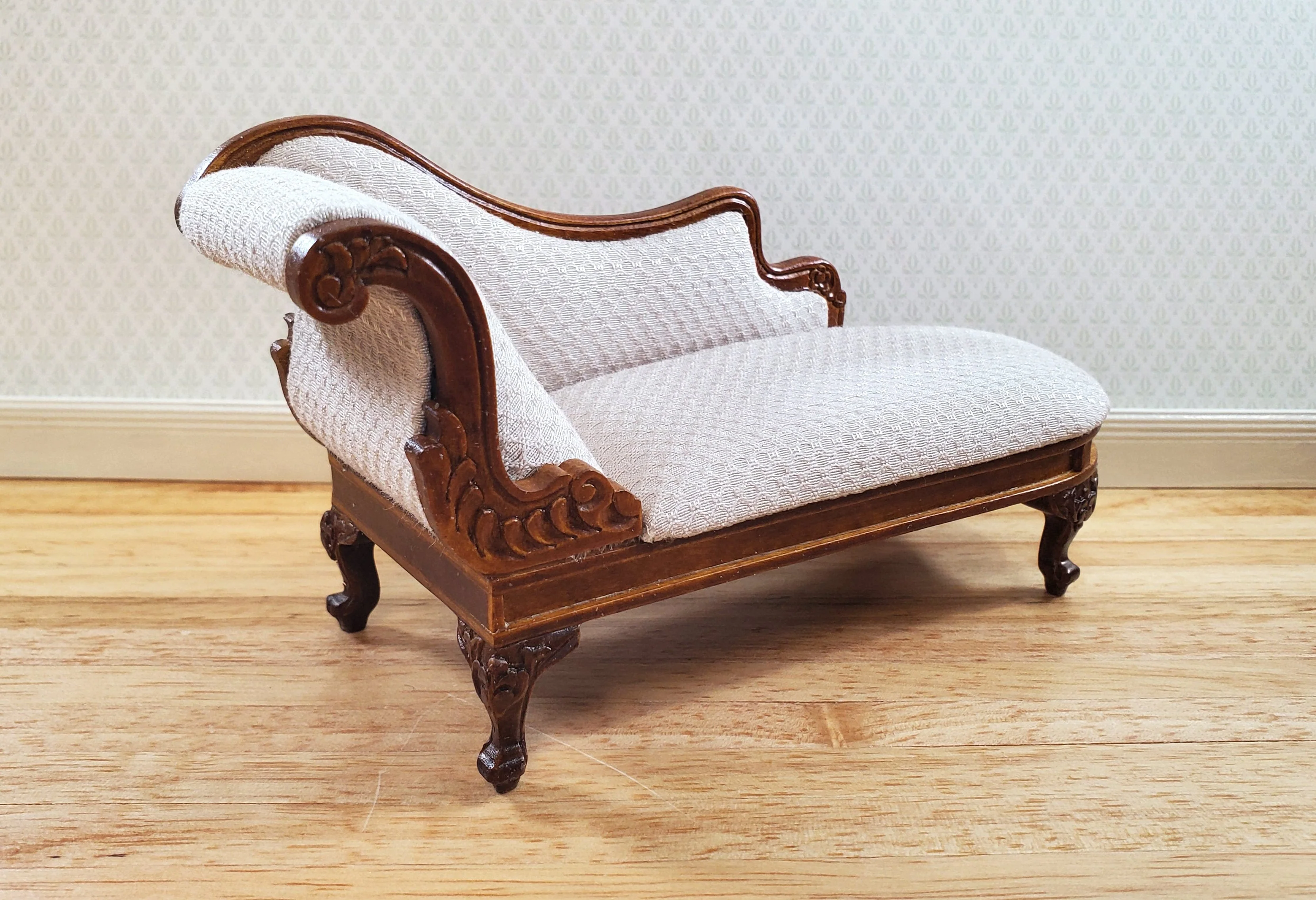 JBM Dollhouse Chase Lounge Sofa French Victorian1:12 Miniature Furniture Couch - Image 2