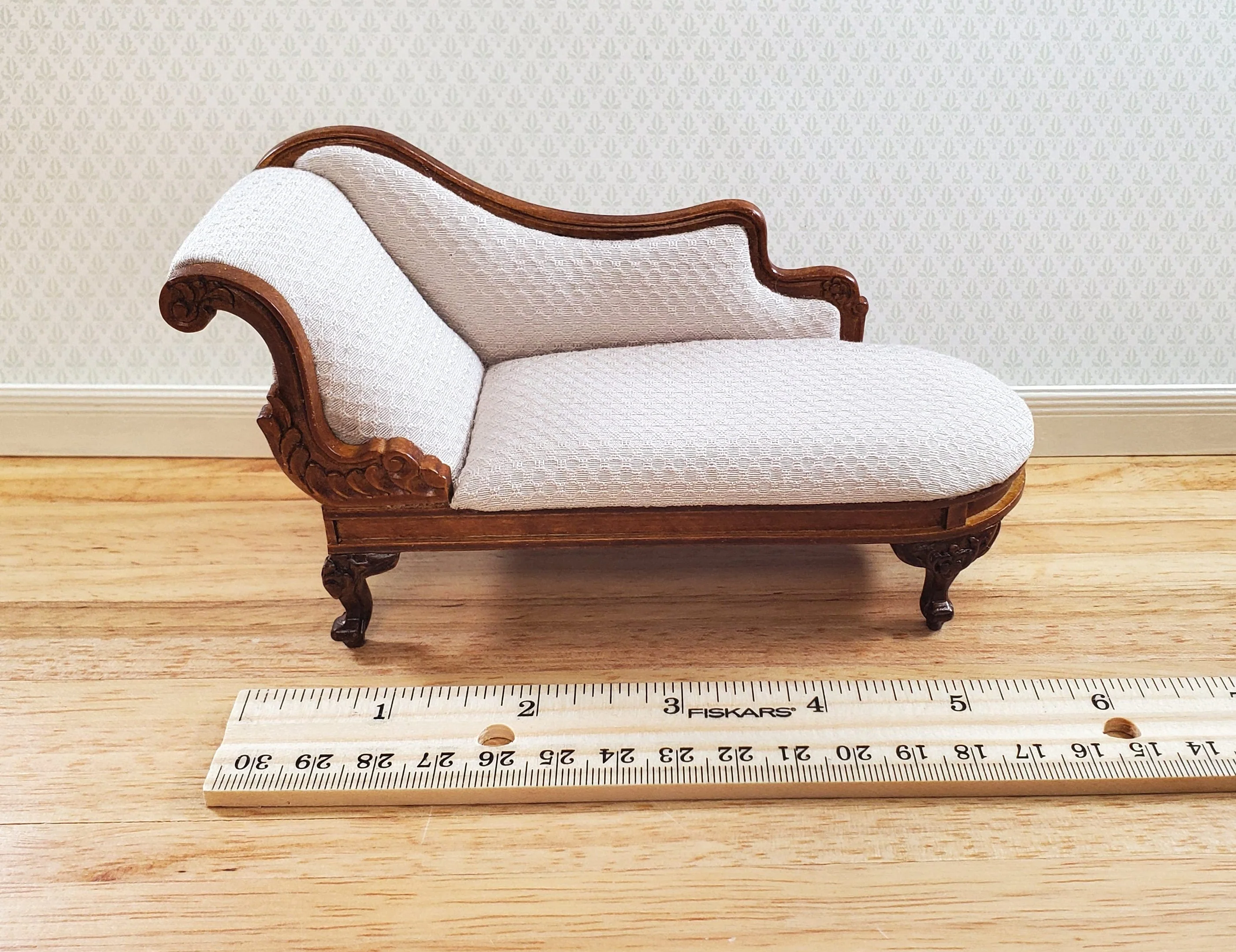 JBM Dollhouse Chase Lounge Sofa French Victorian1:12 Miniature Furniture Couch - Image 7