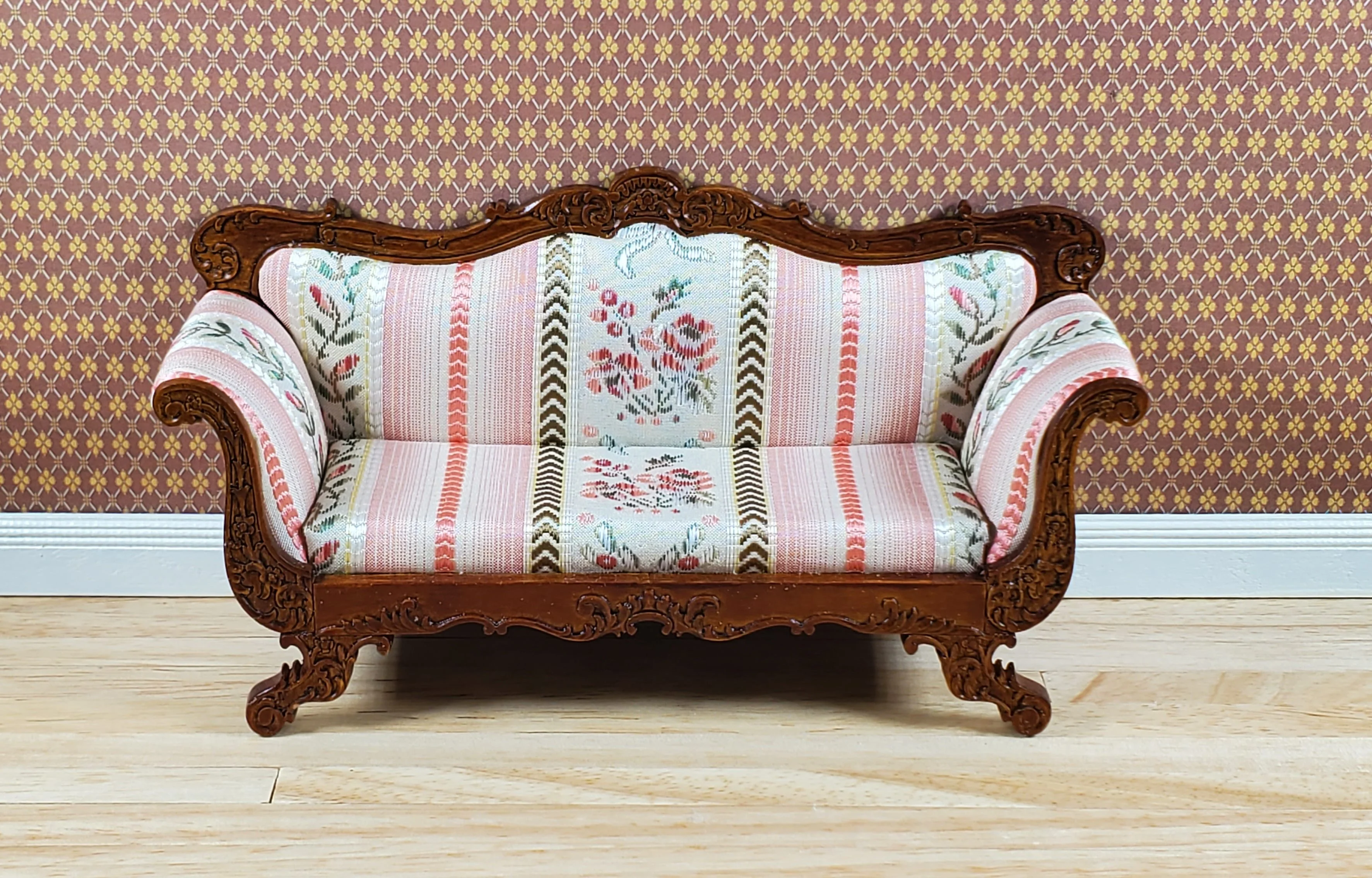 JBM Dollhouse Sofa Couch Victorian Empire Styel 1:12 Scale Miniature Furniture - Image 2