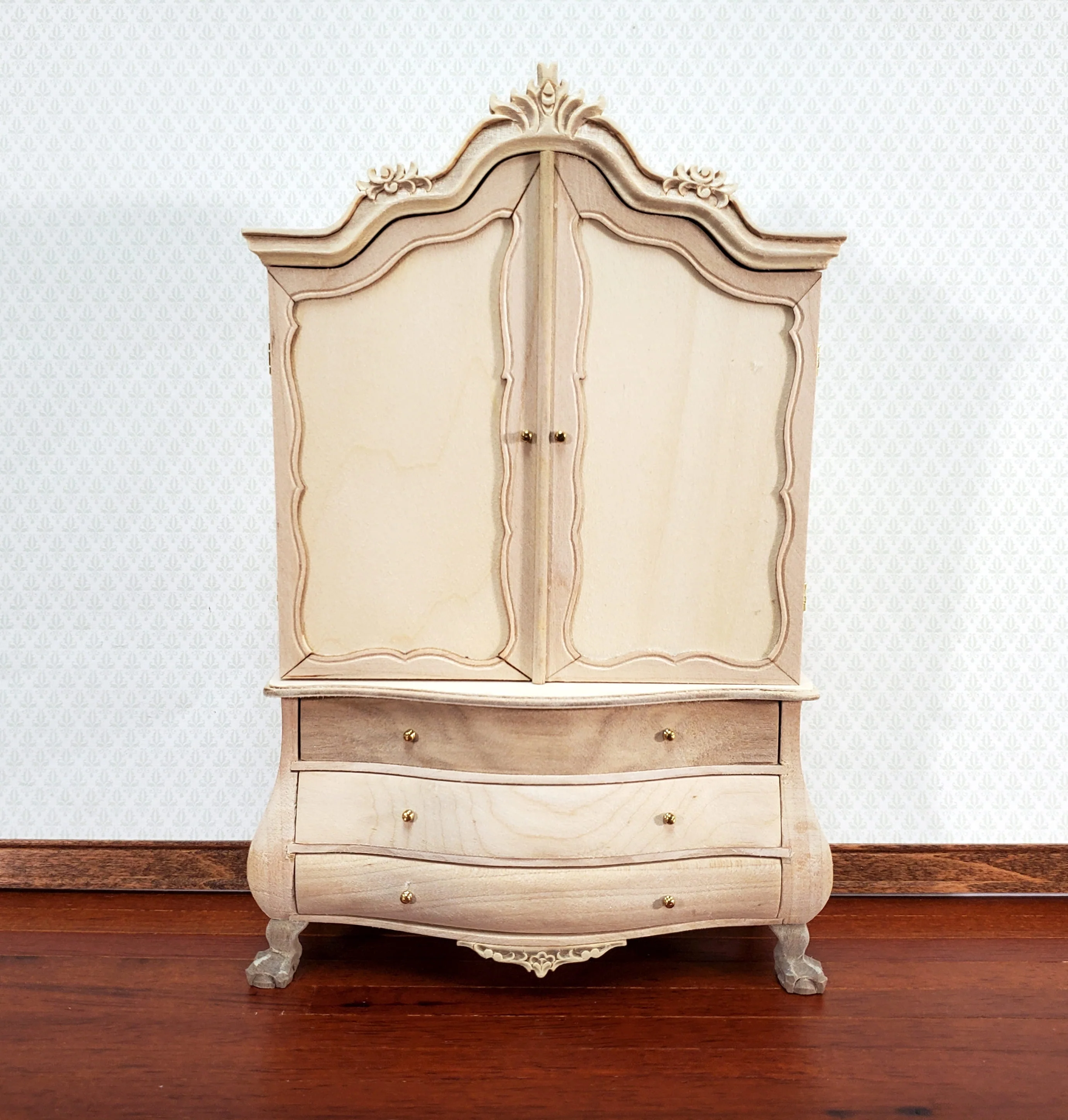 JBM Dutch Baby House Cabinet Dollhouse Large 1:12 Scale Miniature Unpainted - Image 2
