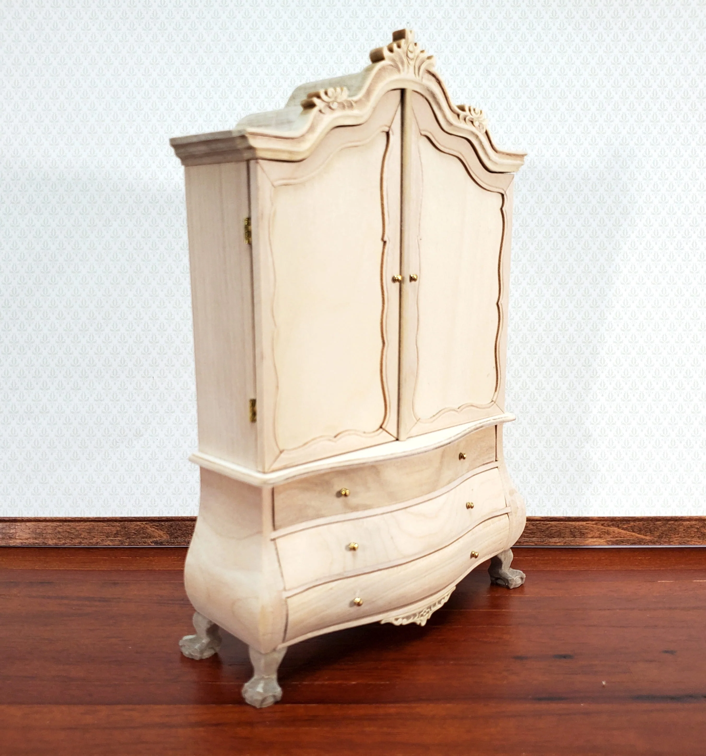 JBM Dutch Baby House Cabinet Dollhouse Large 1:12 Scale Miniature Unpainted - Image 3