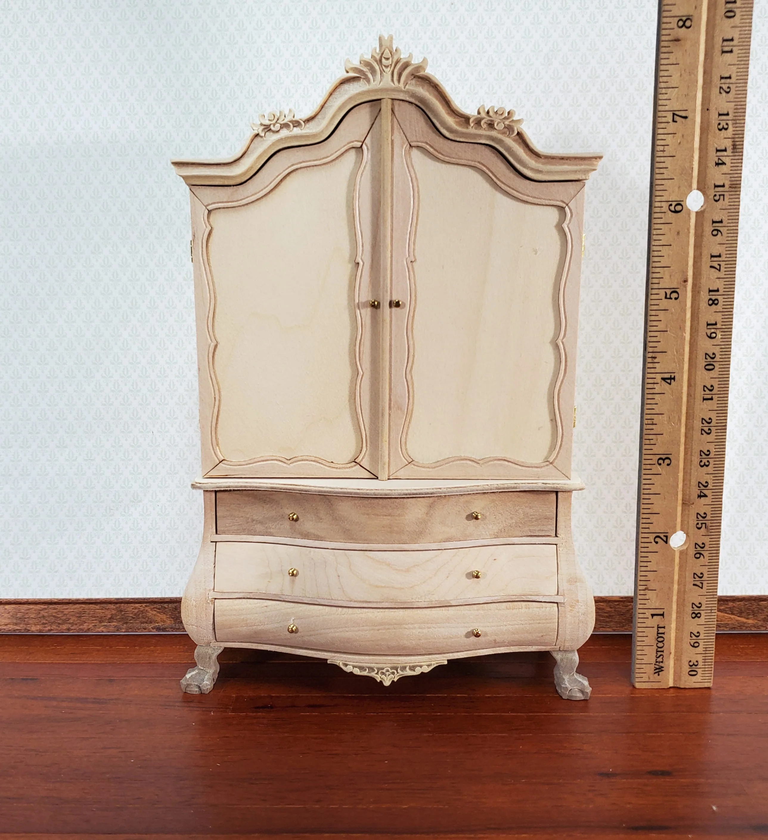 JBM Dutch Baby House Cabinet Dollhouse Large 1:12 Scale Miniature Unpainted - Image 6