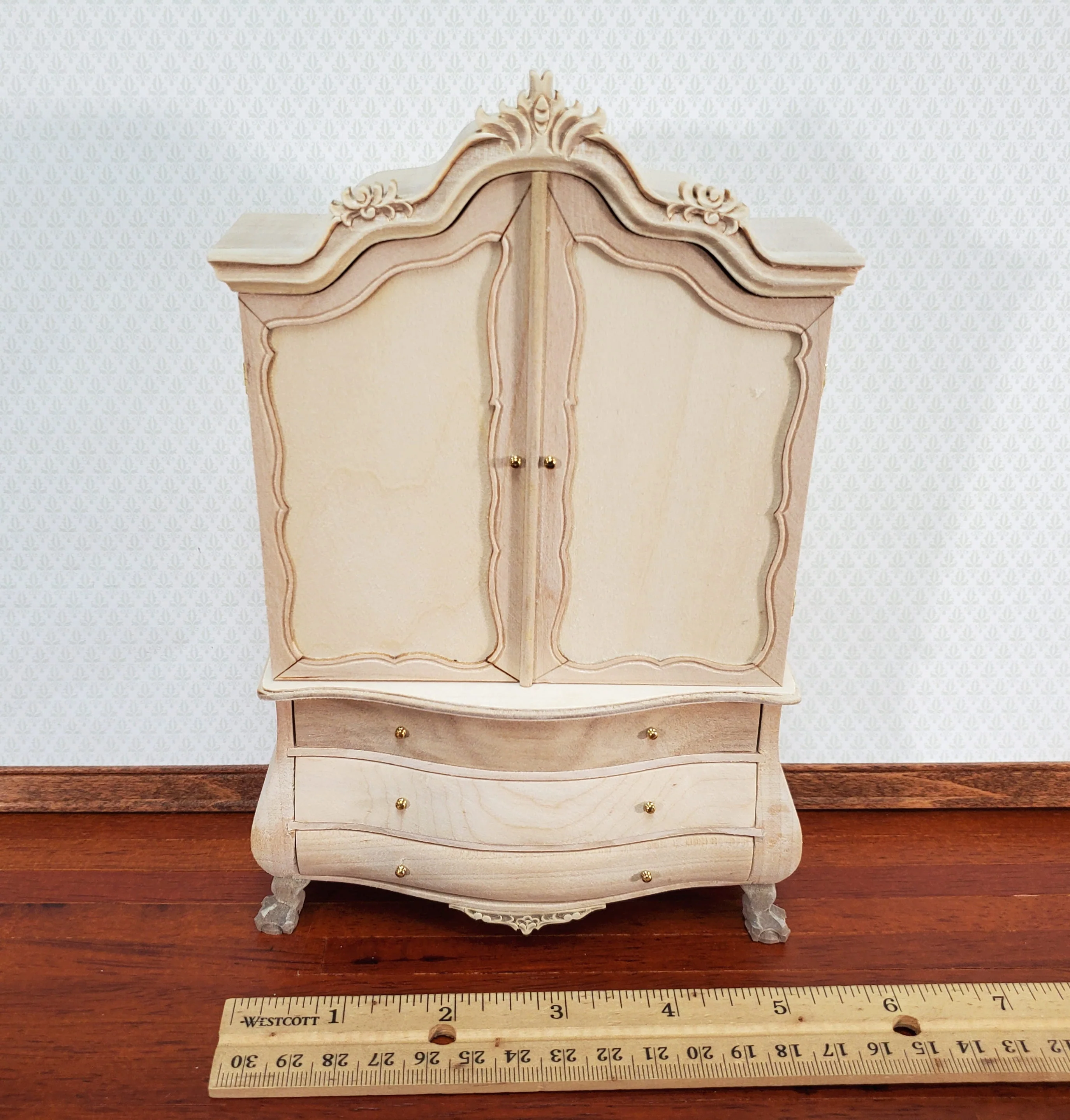JBM Dutch Baby House Cabinet Dollhouse Large 1:12 Scale Miniature Unpainted - Image 7