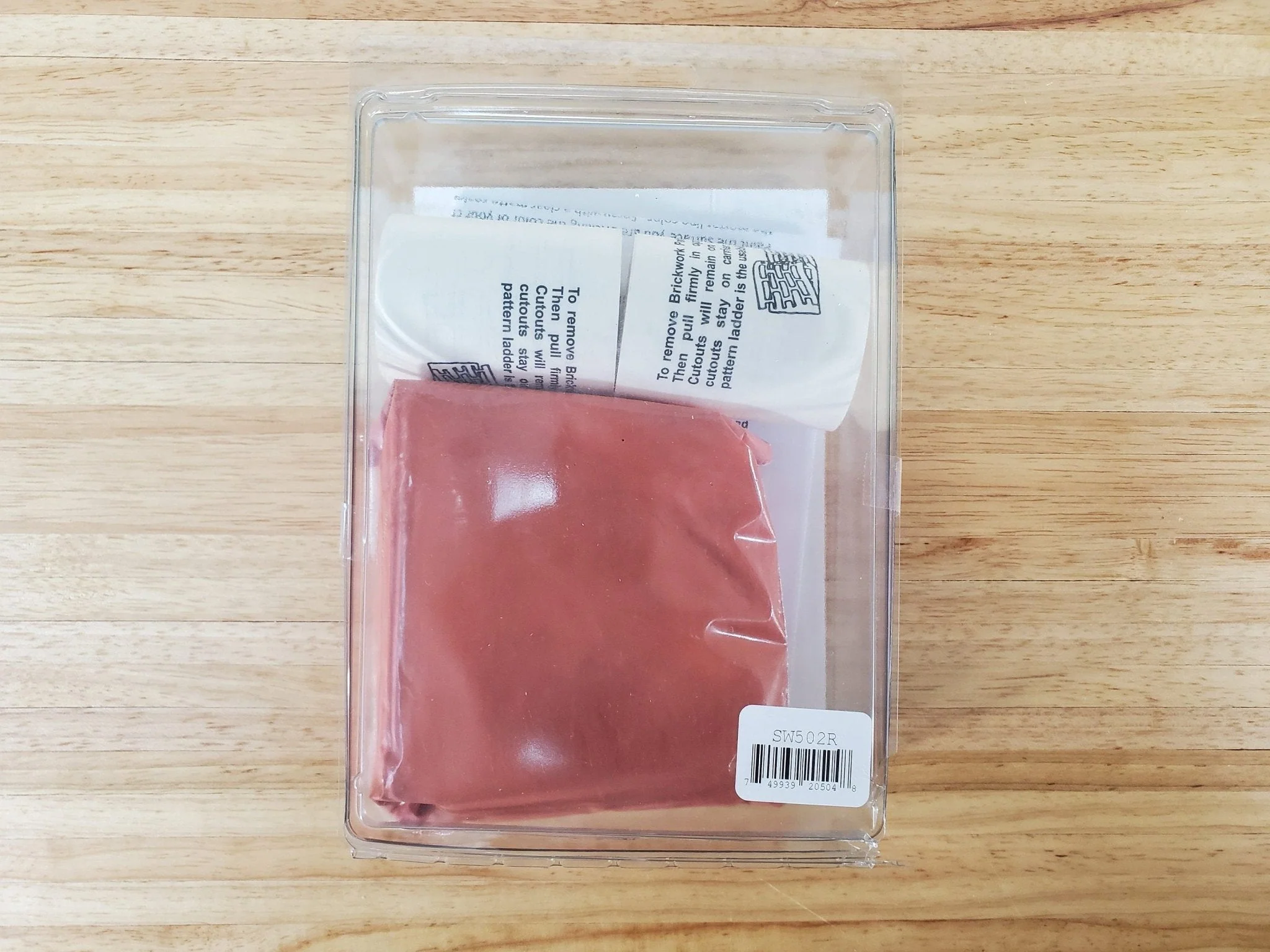 Magic Masonry Red Brick KIT 4.5 Square Feet Stencil and Powder Set 1:12 Scale - Image 3