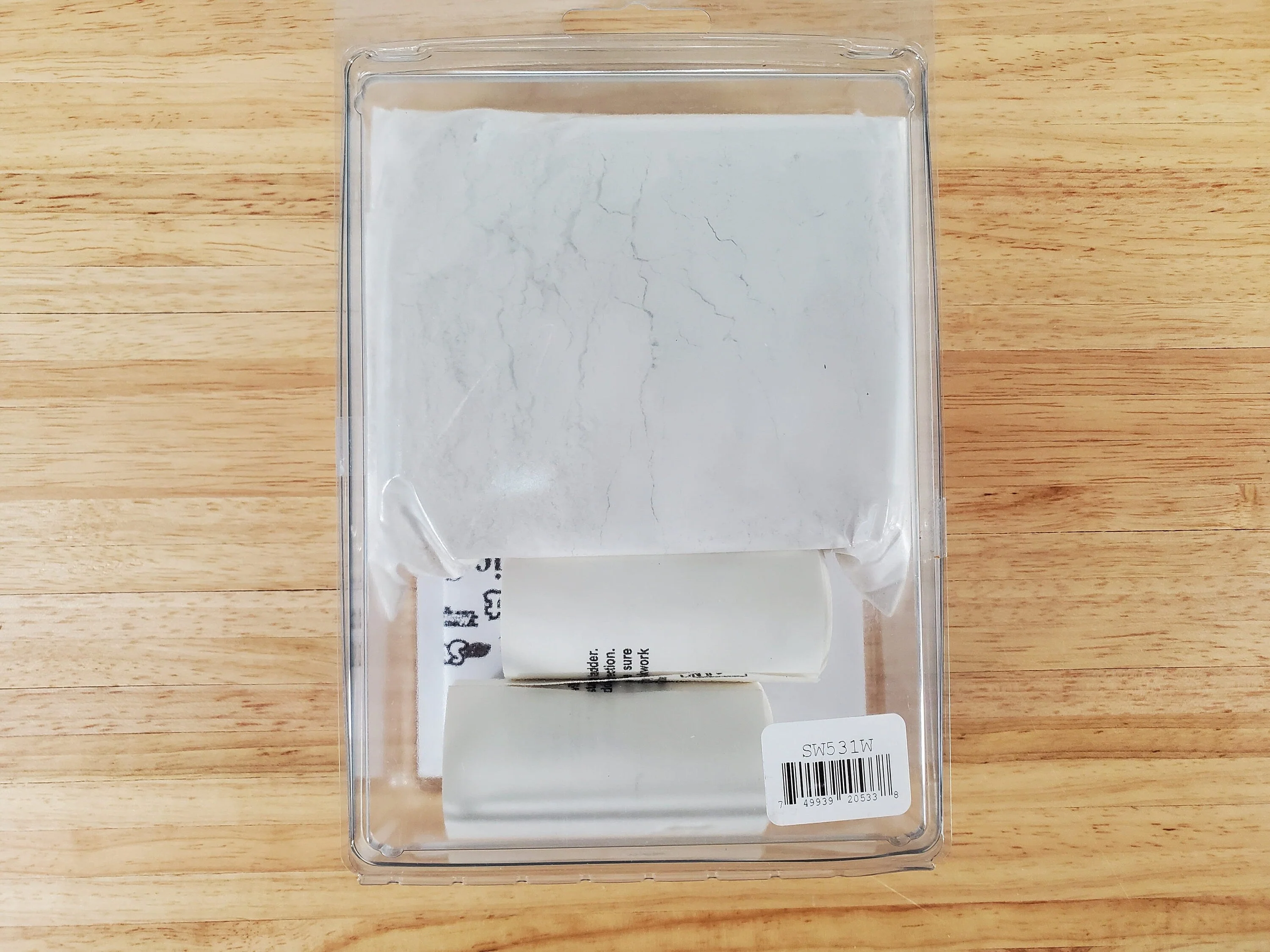 Magic Masonry White Large Block Brick KIT 4 Square Feet Stencil and Powder Set - Image 3