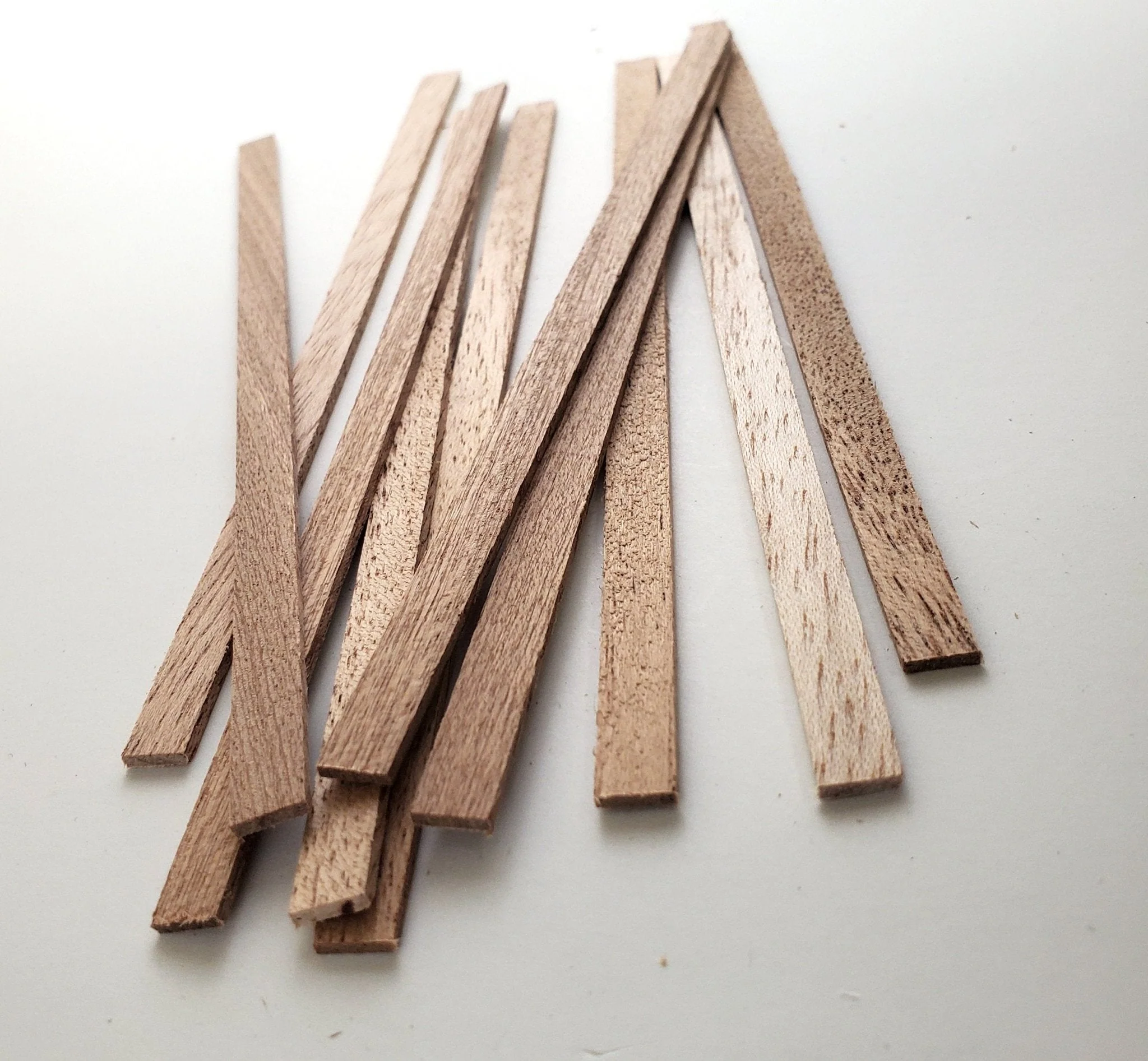 Mahogany Wood Strips 10 Pieces 1/16" x 1/4 x 6" Long Crafts Models Miniatures
