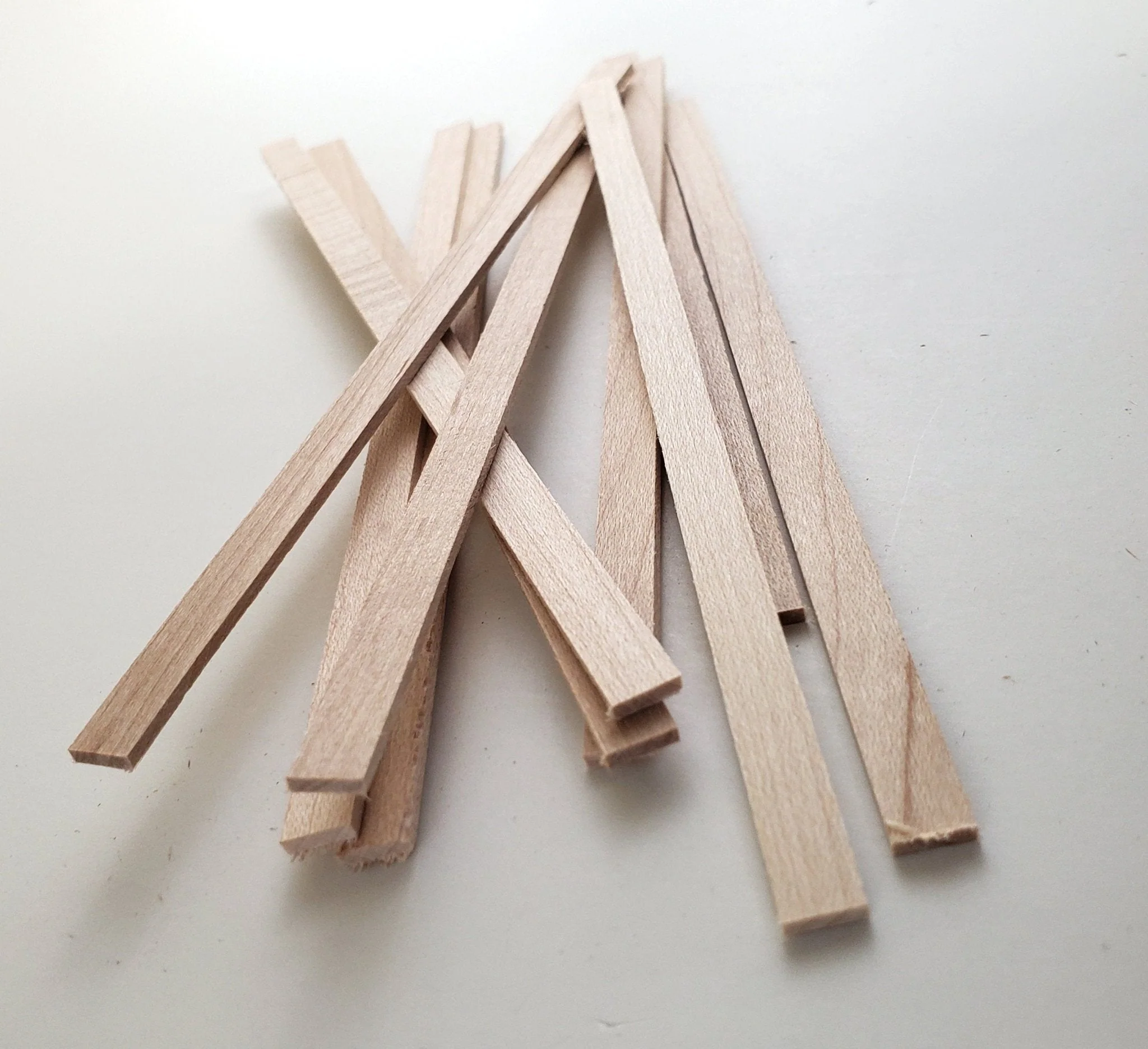 Maple Wood Strips 10 Pieces 1/16" x 1/4 x 6" Long Crafts Models Miniatures