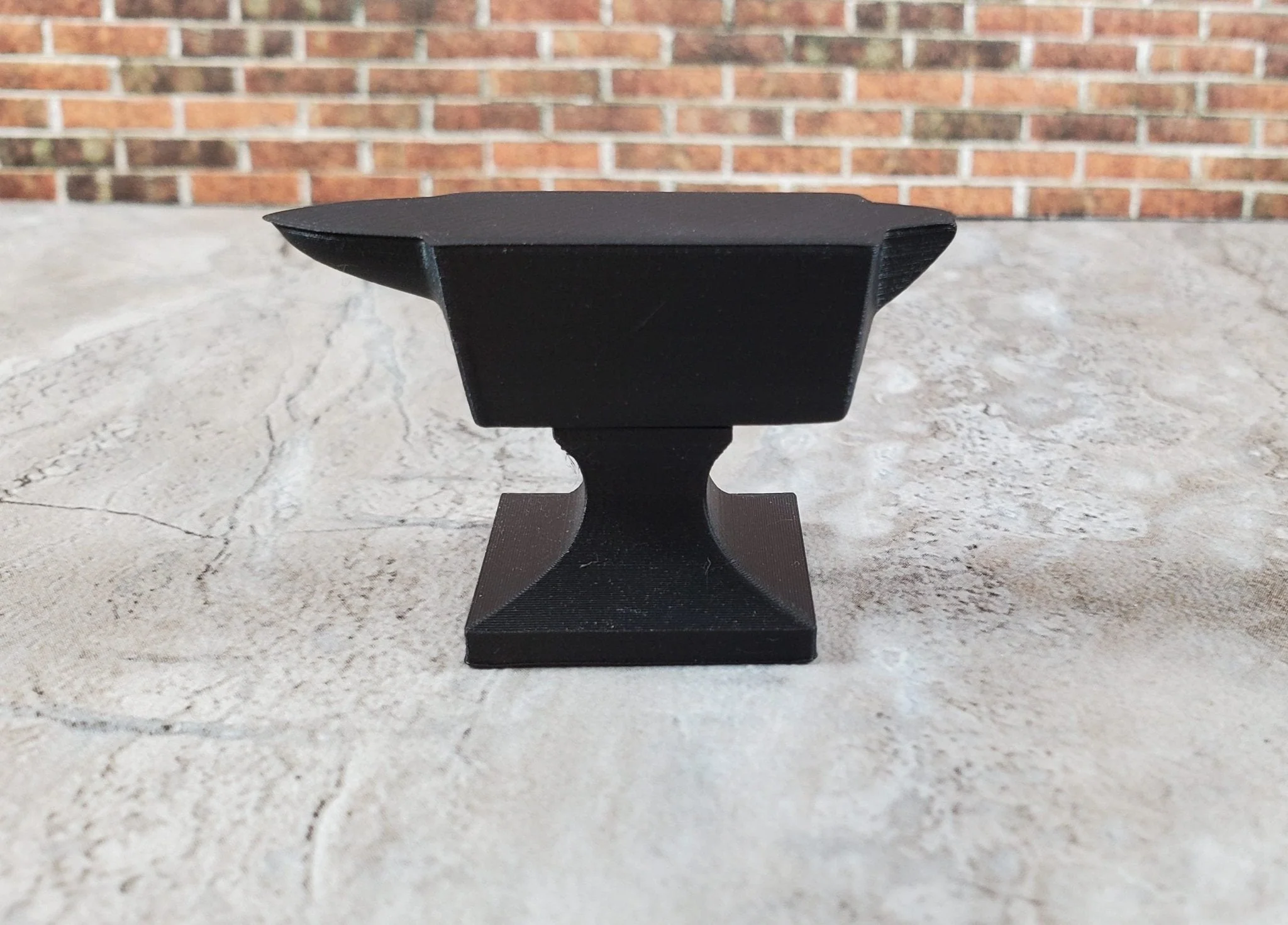 Miniature Anvil Black Matte Black for 6" Action Figures 1:12 Scale