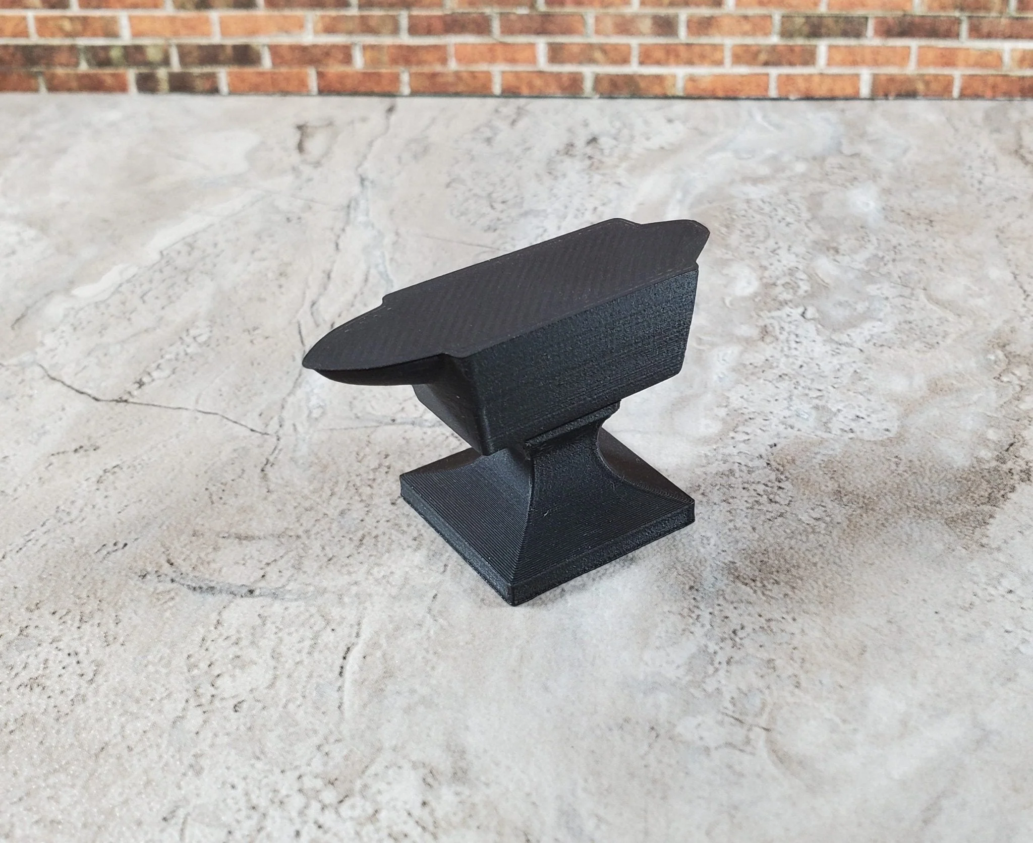 Miniature Anvil Black Matte Black for 6" Action Figures 1:12 Scale - Image 2