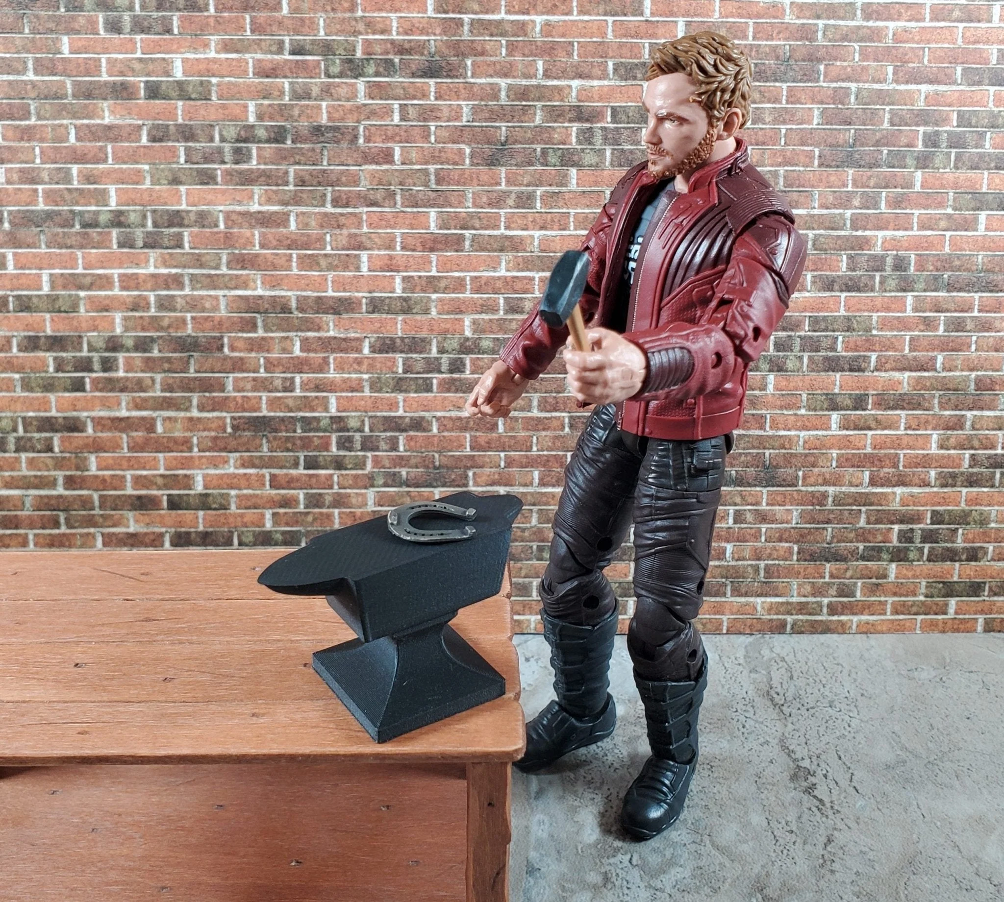 Miniature Anvil Black Matte Black for 6" Action Figures 1:12 Scale - Image 3