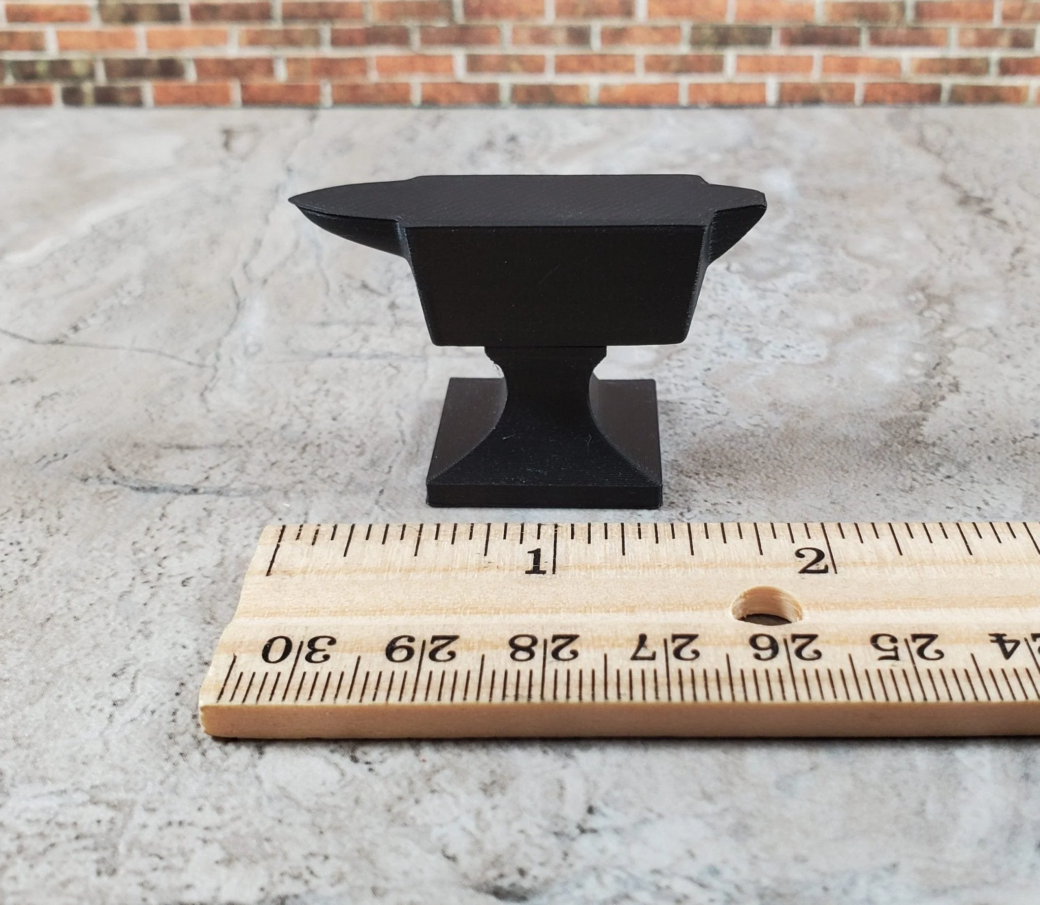Miniature Anvil Black Matte Black for 6" Action Figures 1:12 Scale - Image 4