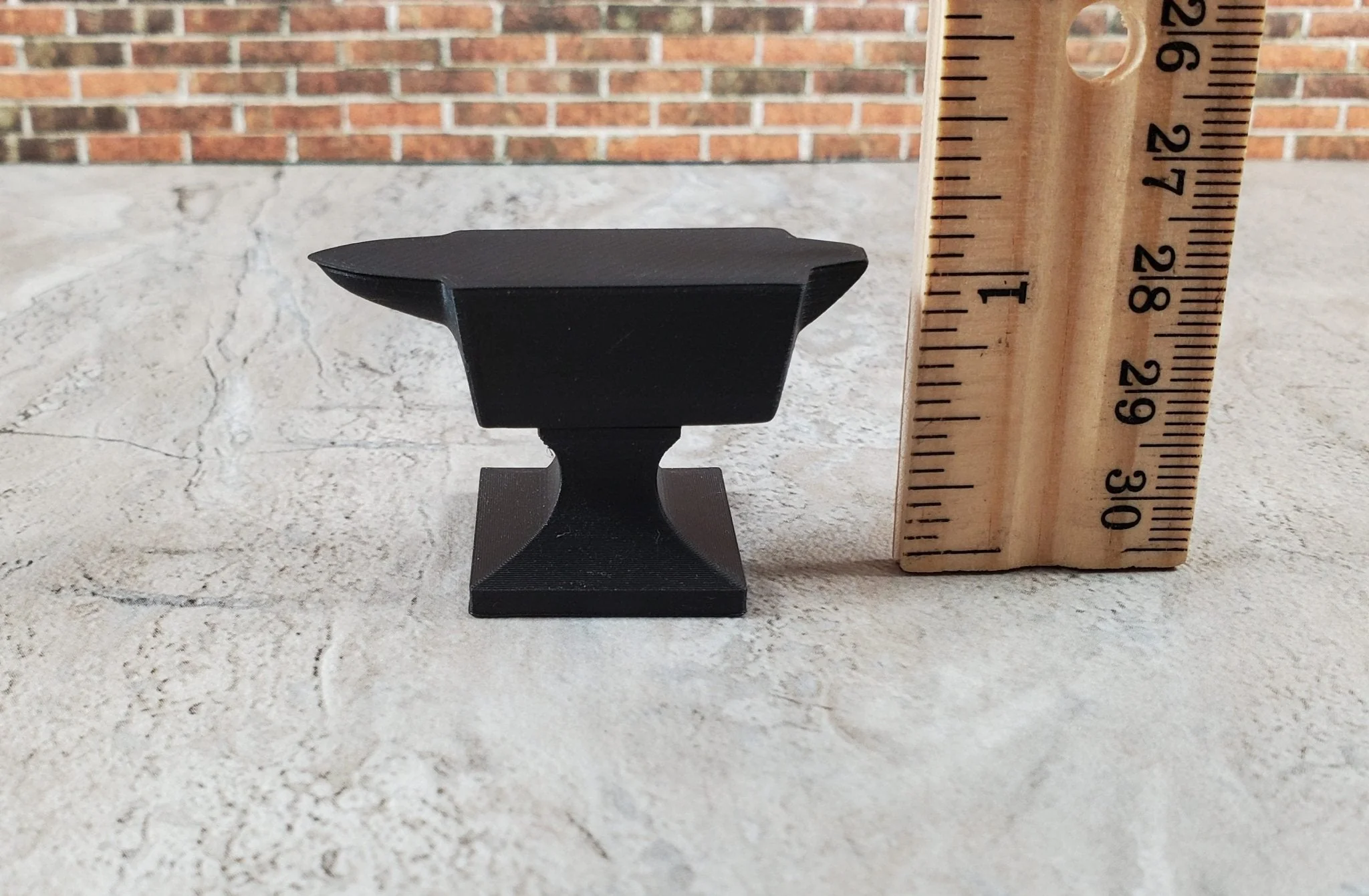 Miniature Anvil Black Matte Black for 6" Action Figures 1:12 Scale - Image 5