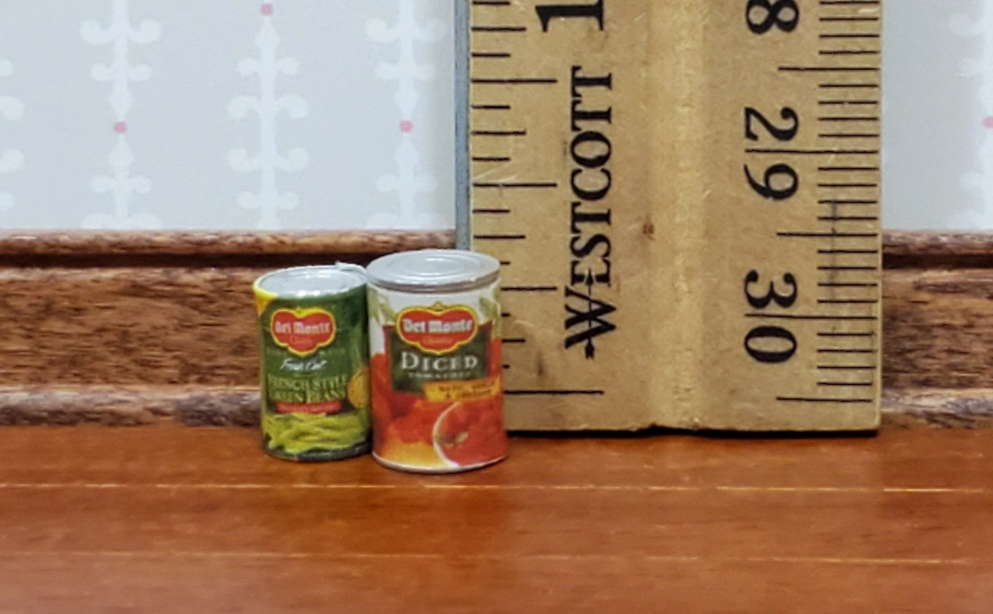 Miniature Canned Goods Old Fashion Grocery Store 2 Pieces 1:12 Scale Dollhouse - Image 3
