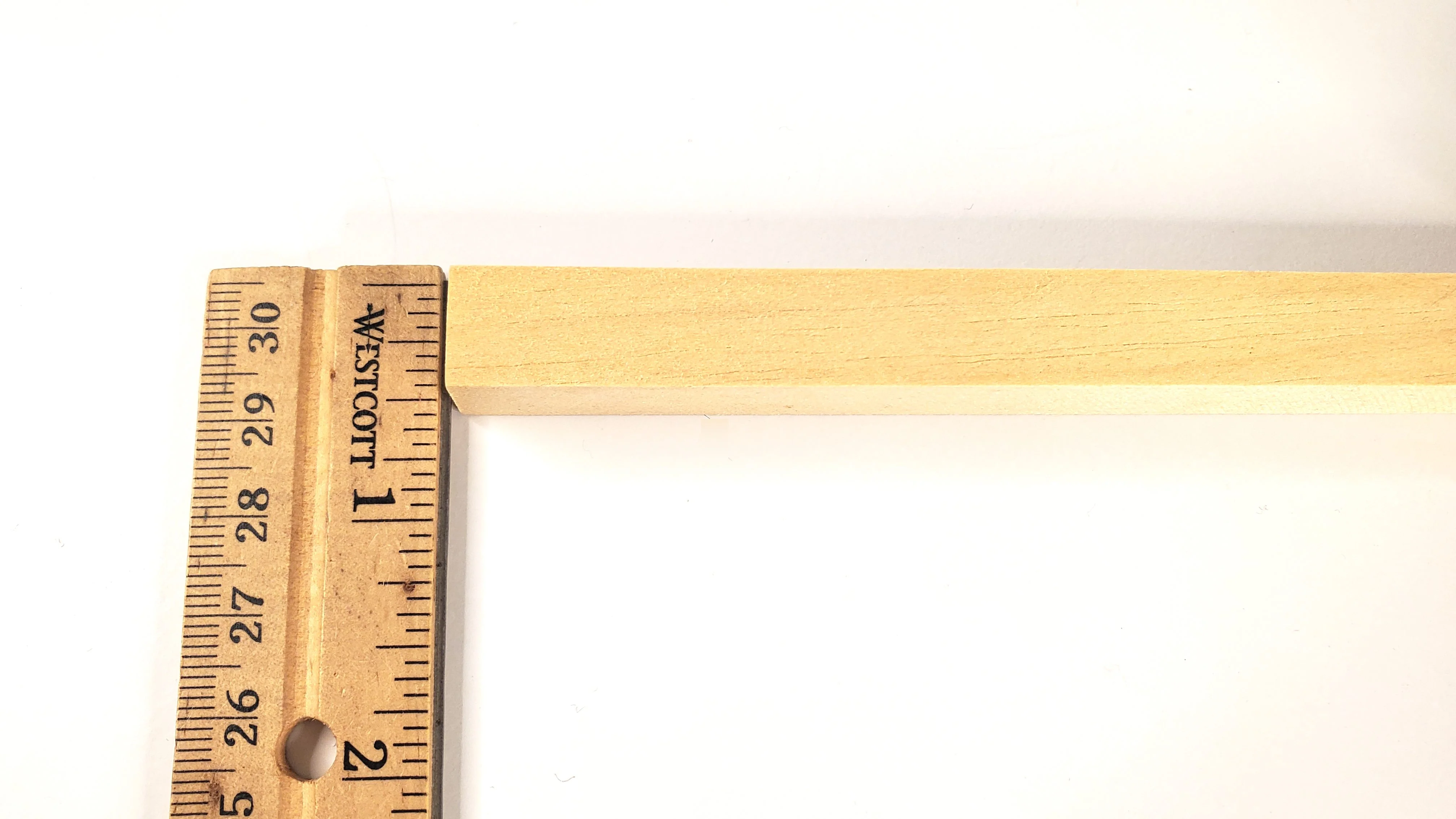 Miniature Channel Molding Trim 1/2" x 1/2" x 18" long Dollhouses Scale Model Building - Image 4
