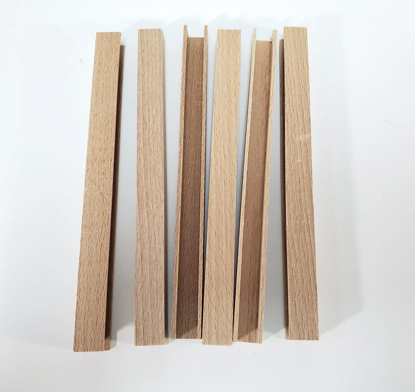 Miniature Channel Molding Wood Trim 1/2" wide x 6" long x6 Pieces CLA77068 - Image 2