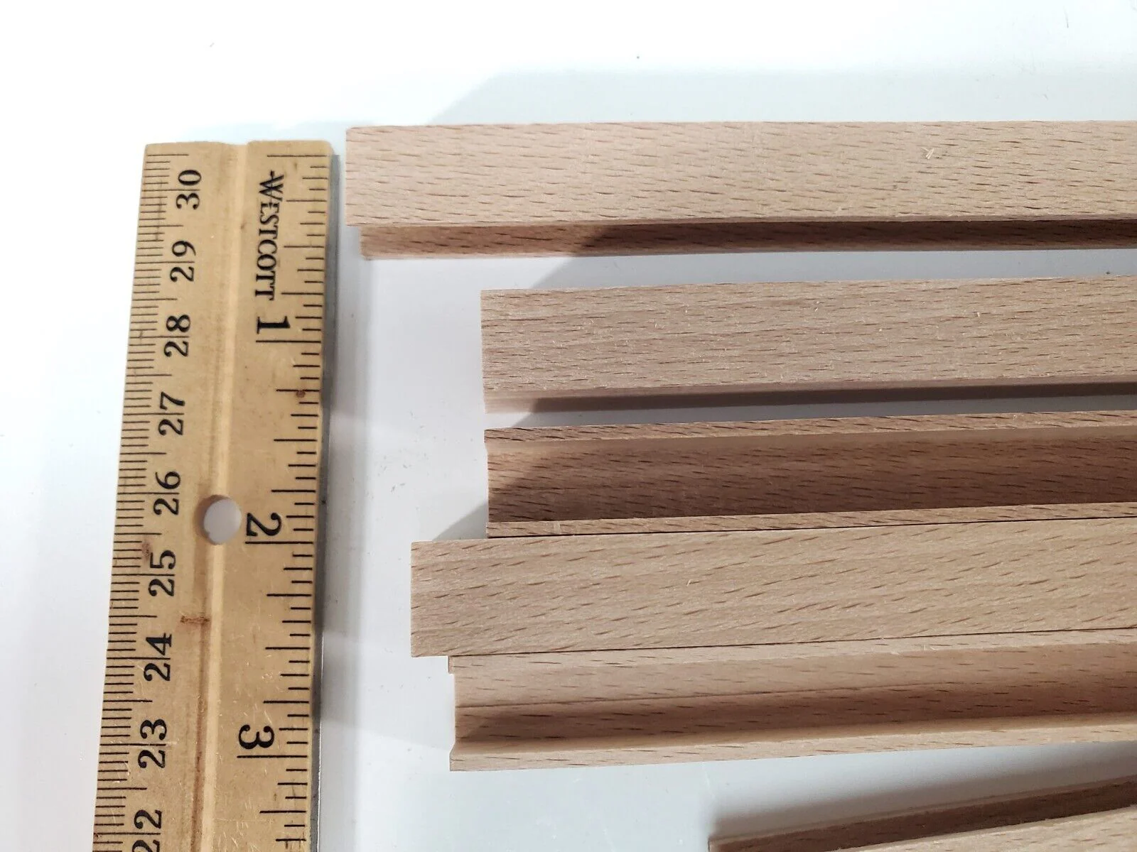 Miniature Channel Molding Wood Trim 1/2" wide x 6" long x6 Pieces CLA77068 - Image 3