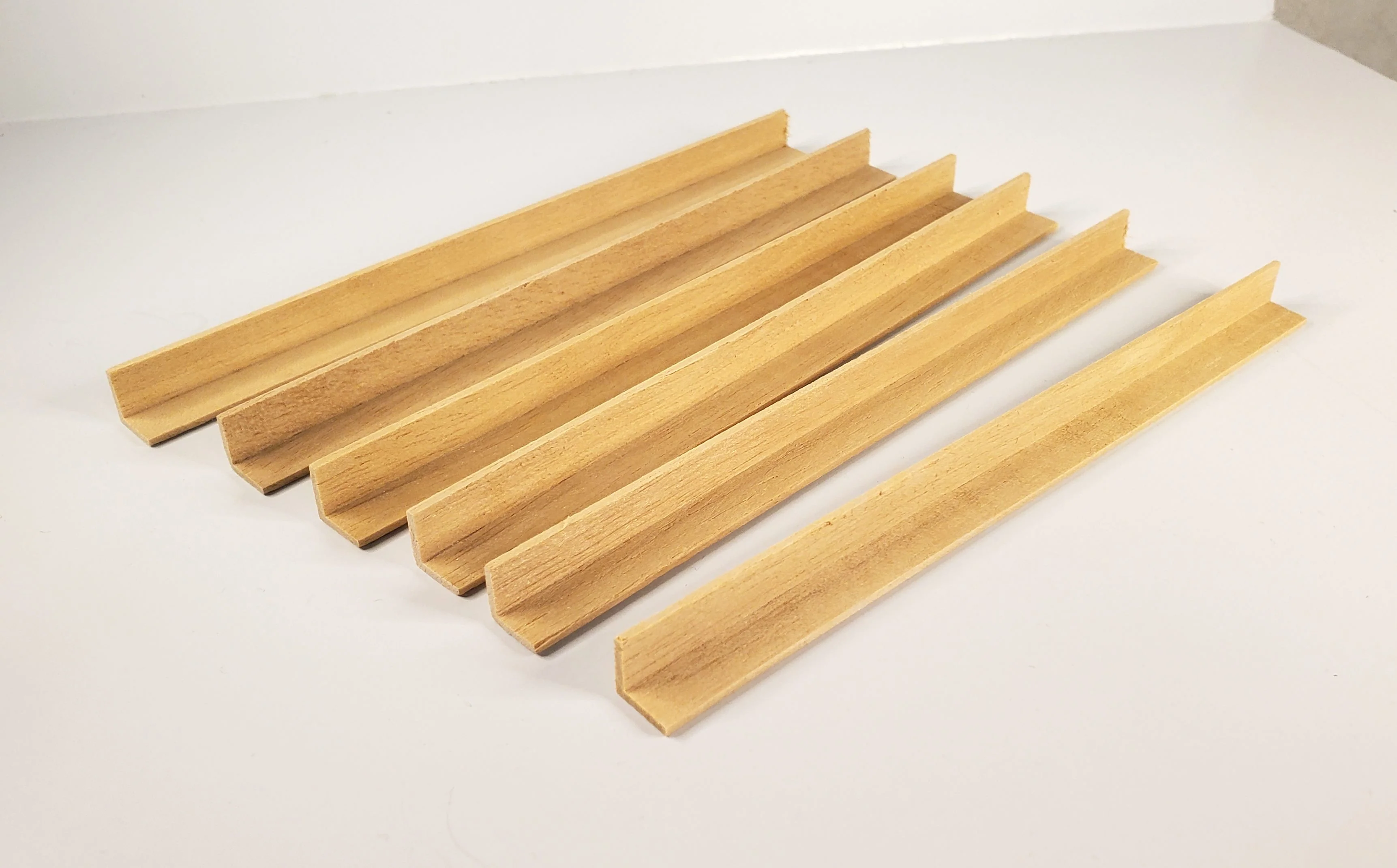 Miniature Corner Trim 6" Pieces x6 Corner Trim Molding 3/8" x 3/8" x 6" Crafts - Image 2