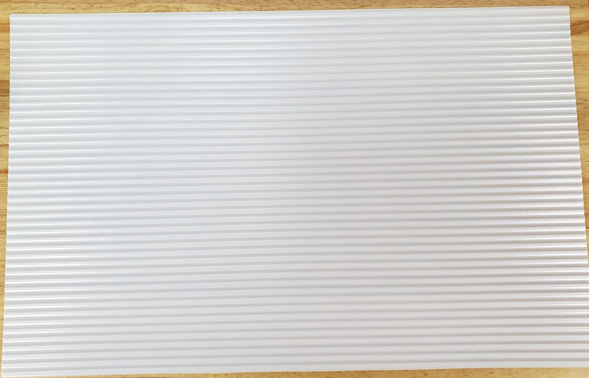 Miniature Corrugated Roof Panel WHITE Plastic 1:12 Scale Roofing
