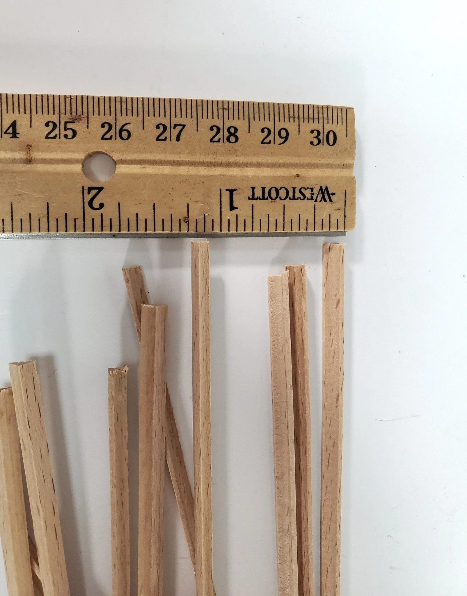 Miniature Cove Molding Trim Wood Strips 10 Pieces 1/8" x 6" long for Dollhouse Building - Image 4