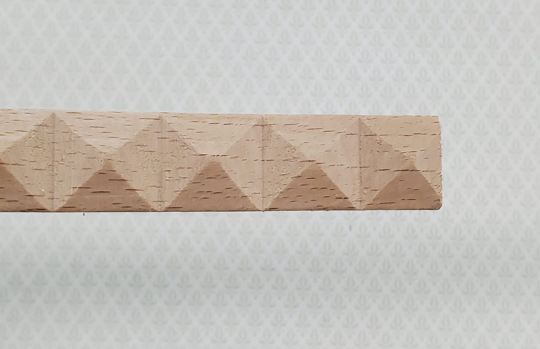 Miniature Diamond Trim Wood Relief Molding 11/16" x 18" Dollhouse Ceilings Walls