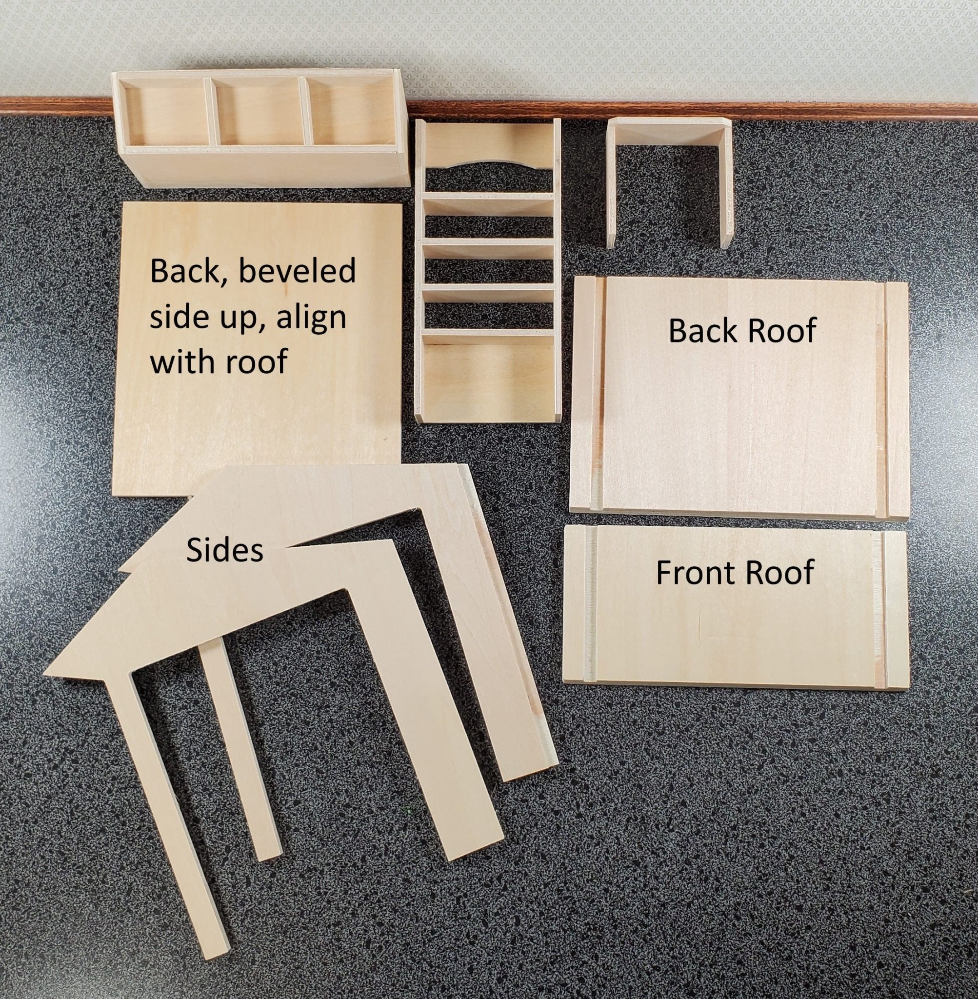 Miniature Farmers Market Stall Stand KIT Wood 1:12 Scale Dollhouse Shop - Image 6