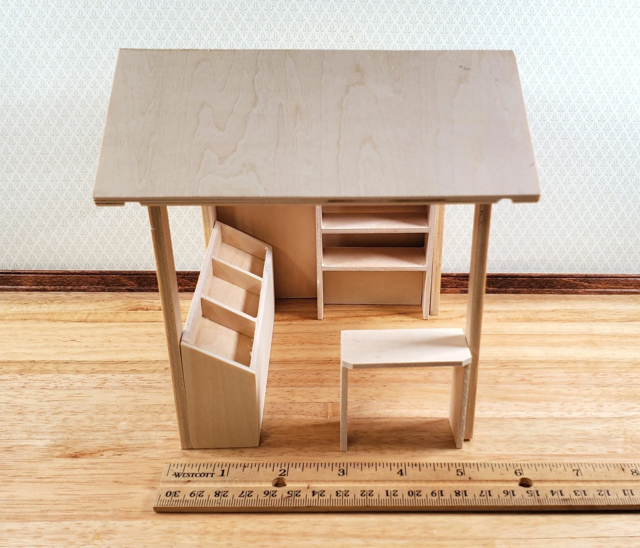 Miniature Farmers Market Stall Stand KIT Wood 1:12 Scale Dollhouse Shop - Image 7