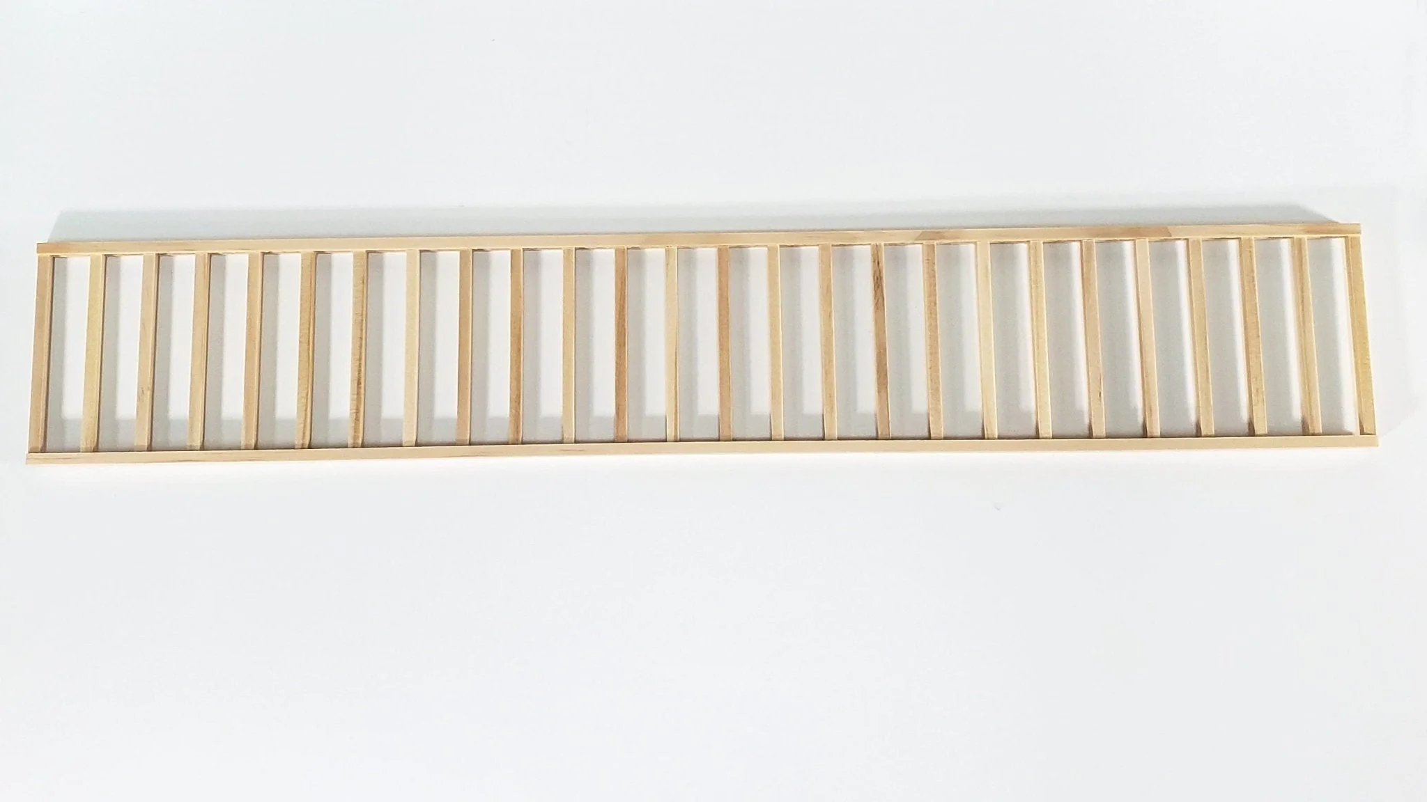 Miniature Fence Railing Assembled x1 Piece17.5" for Porches Decks Gardens Dollhouses