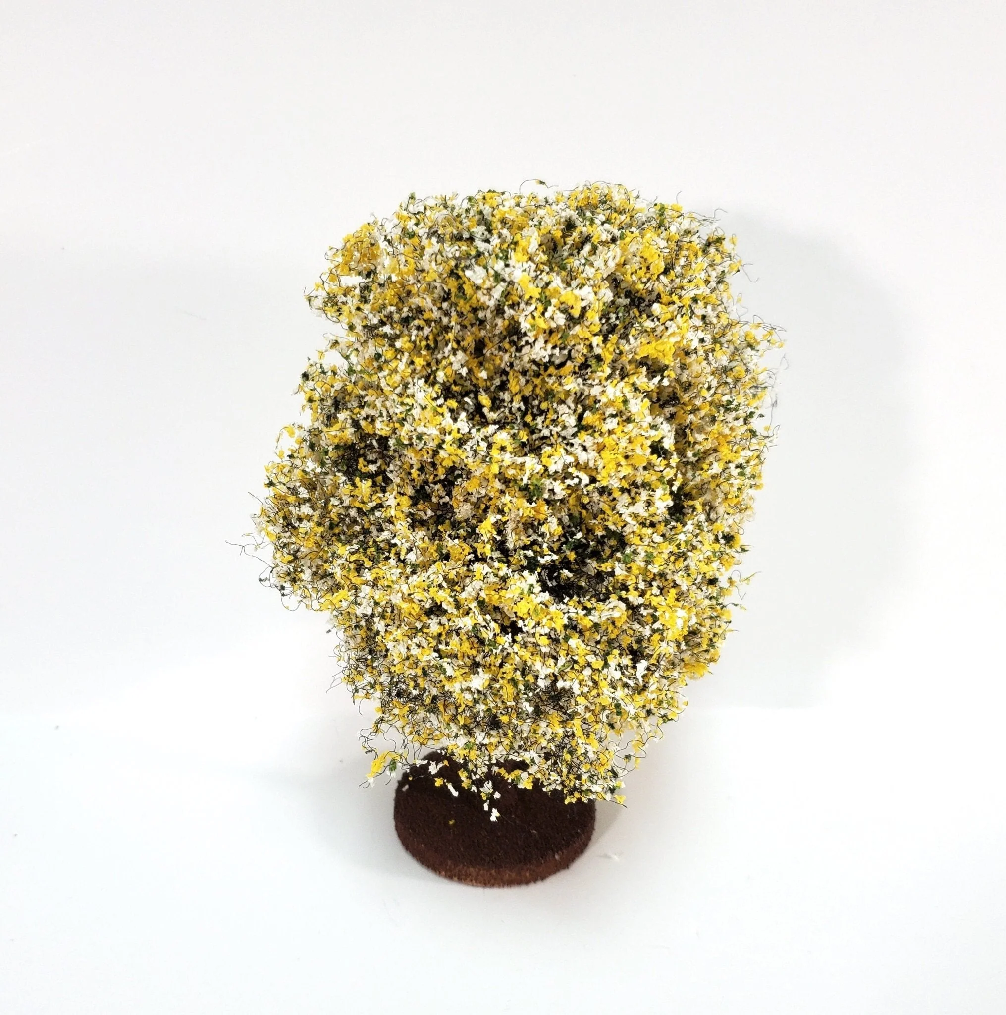 Miniature Flowering Tree or Bush Large Yellow & White 6" Tall - Image 2