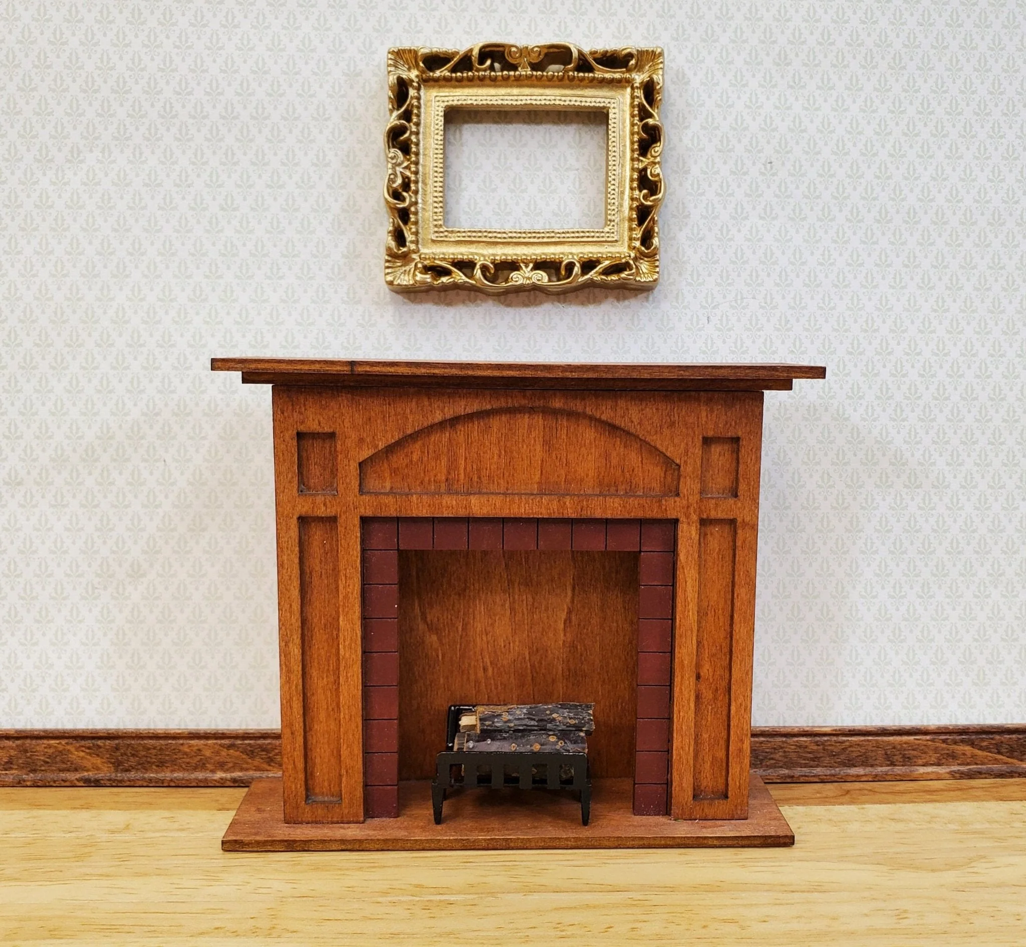 Miniature Picture Frame Large Fancy Gold for Painting for Dollhouses 1:12 - Image 3