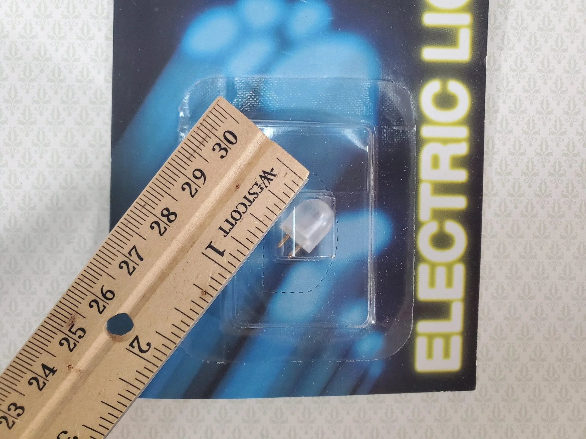 Miniature Pin-In Ceiling Light Extra Lighting Works with Tape Wire for Dollhouses - Image 2